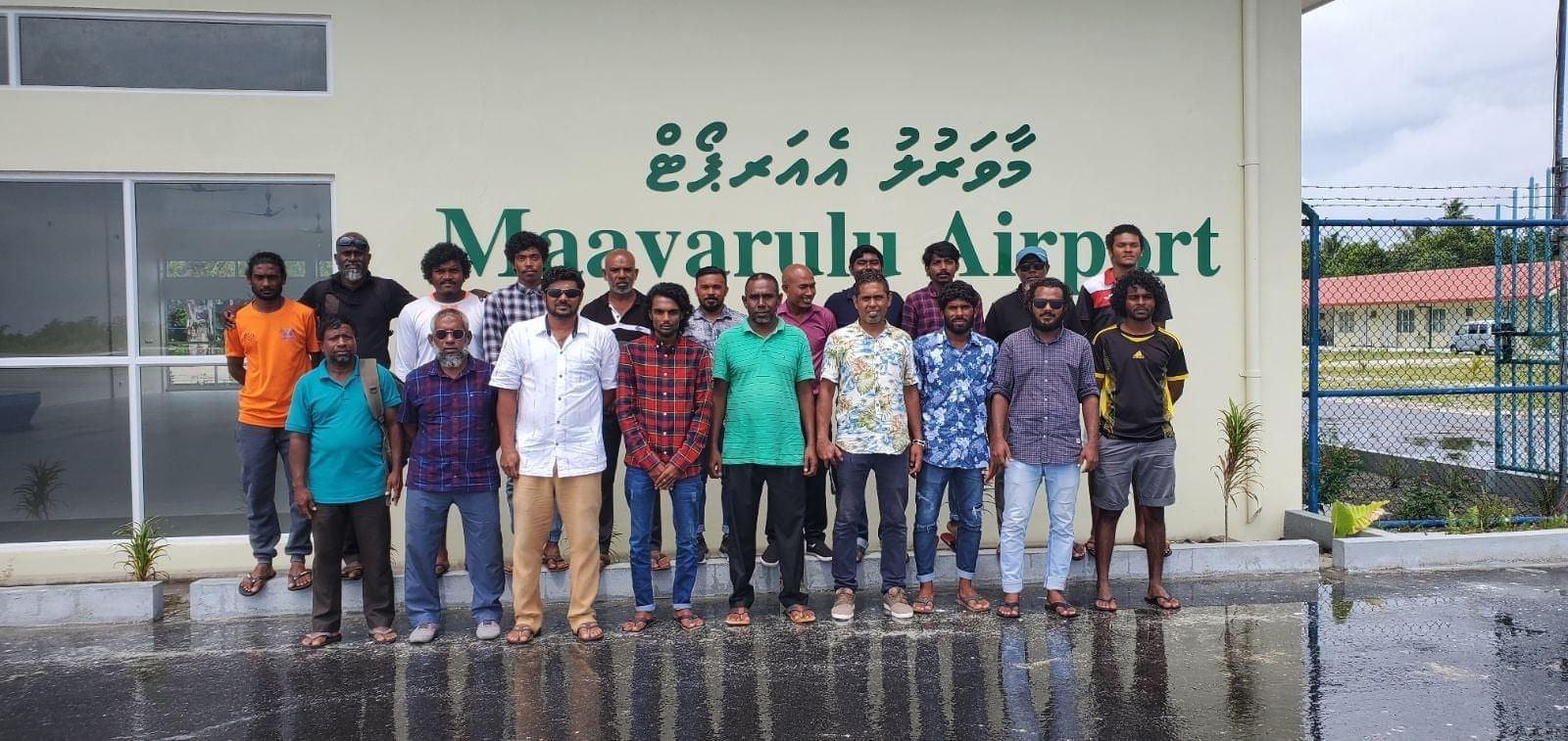 ކާޑެއްދޫ އެއާޕޯޓްގެ އިސްވެރިން މާވަރުލު އެއާޕޯޓަށް ޒިޔާރަތްކޮށްފި