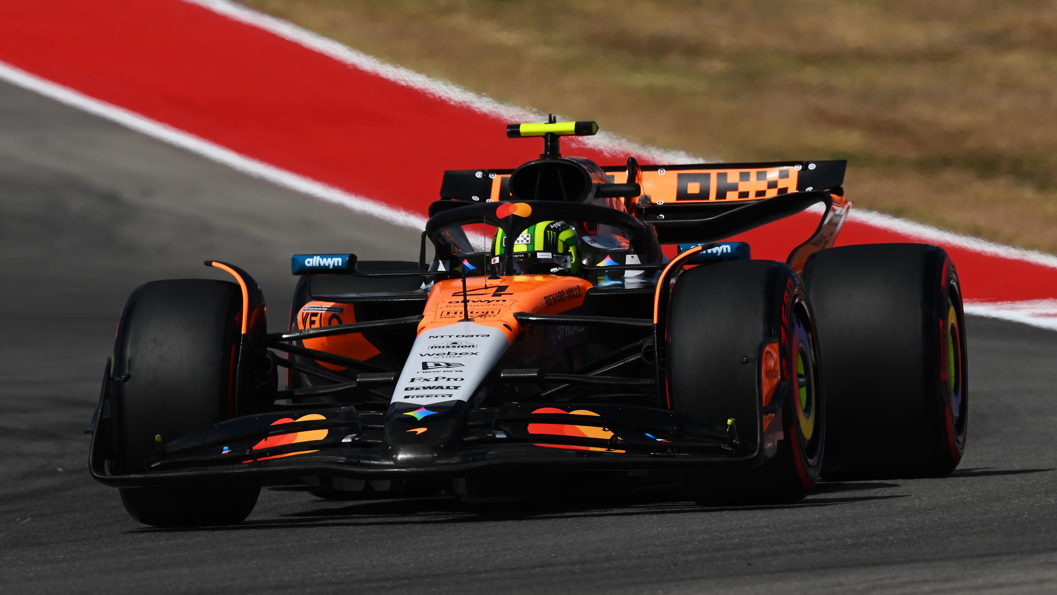 Norris Leads Only Practice Session in Austin, Hulkenberg and Piastri Close Behind as Leclerc and Sainz Struggle