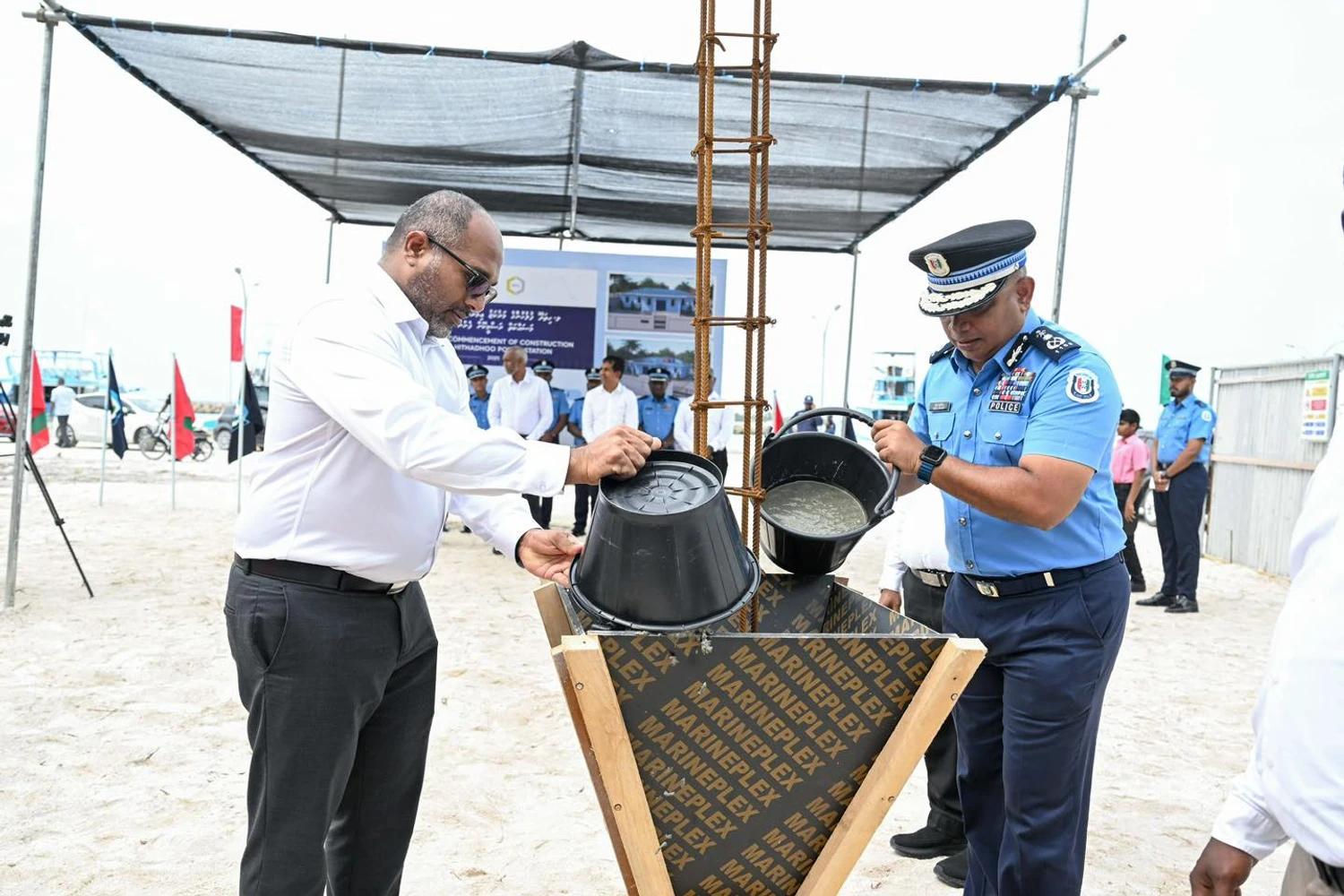 ހިތަދޫގައި ޤާއިމްކުރާ ފުލުހުންގެ މަރުކަޒުގެ ޢަމަލީ މަސައްކަތްވެސް ފަށައިފި