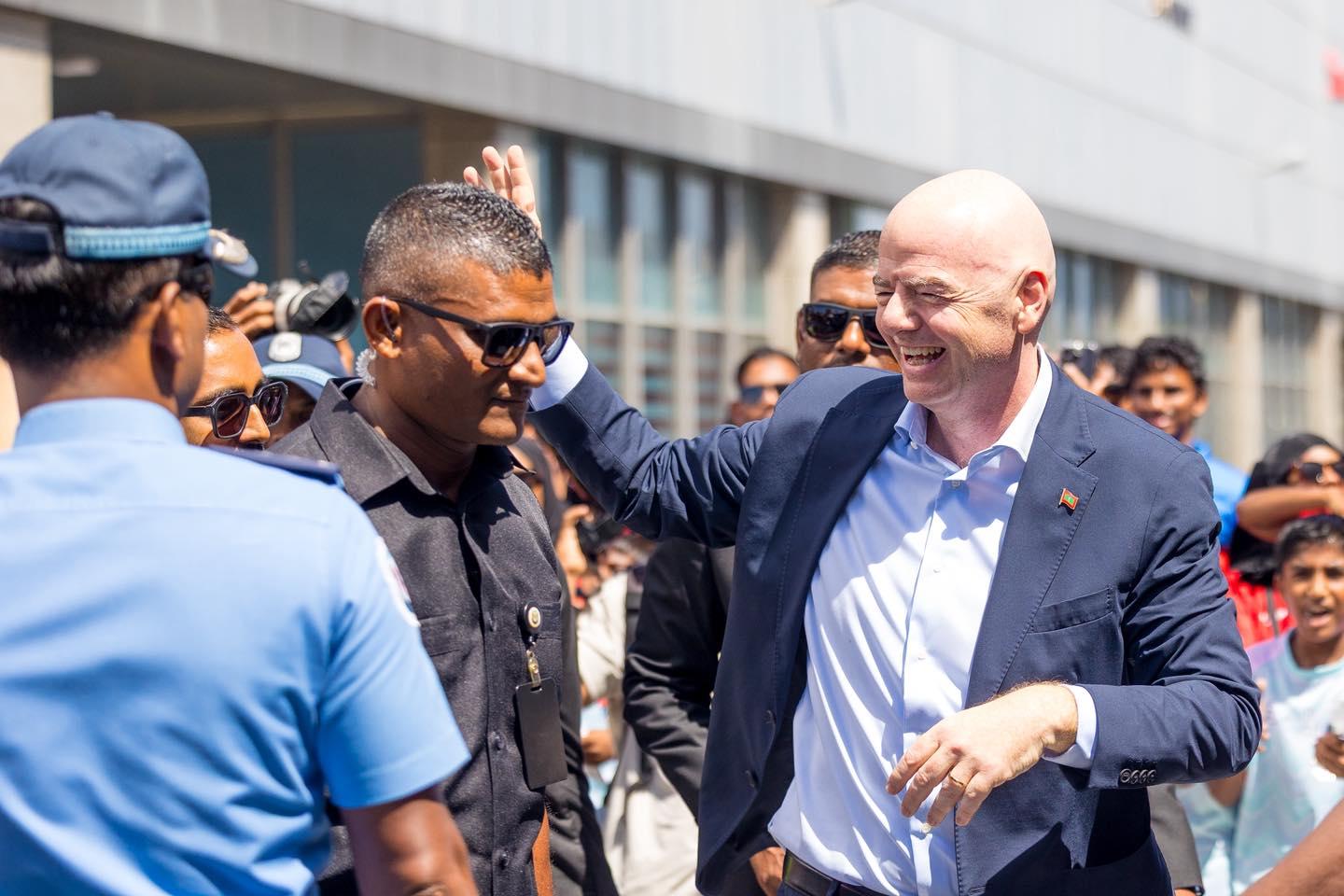 ފީފާގެ ރައީސް އިންފަންޓީނޯ ރާއްޖެ ވަޑައިގެންފި