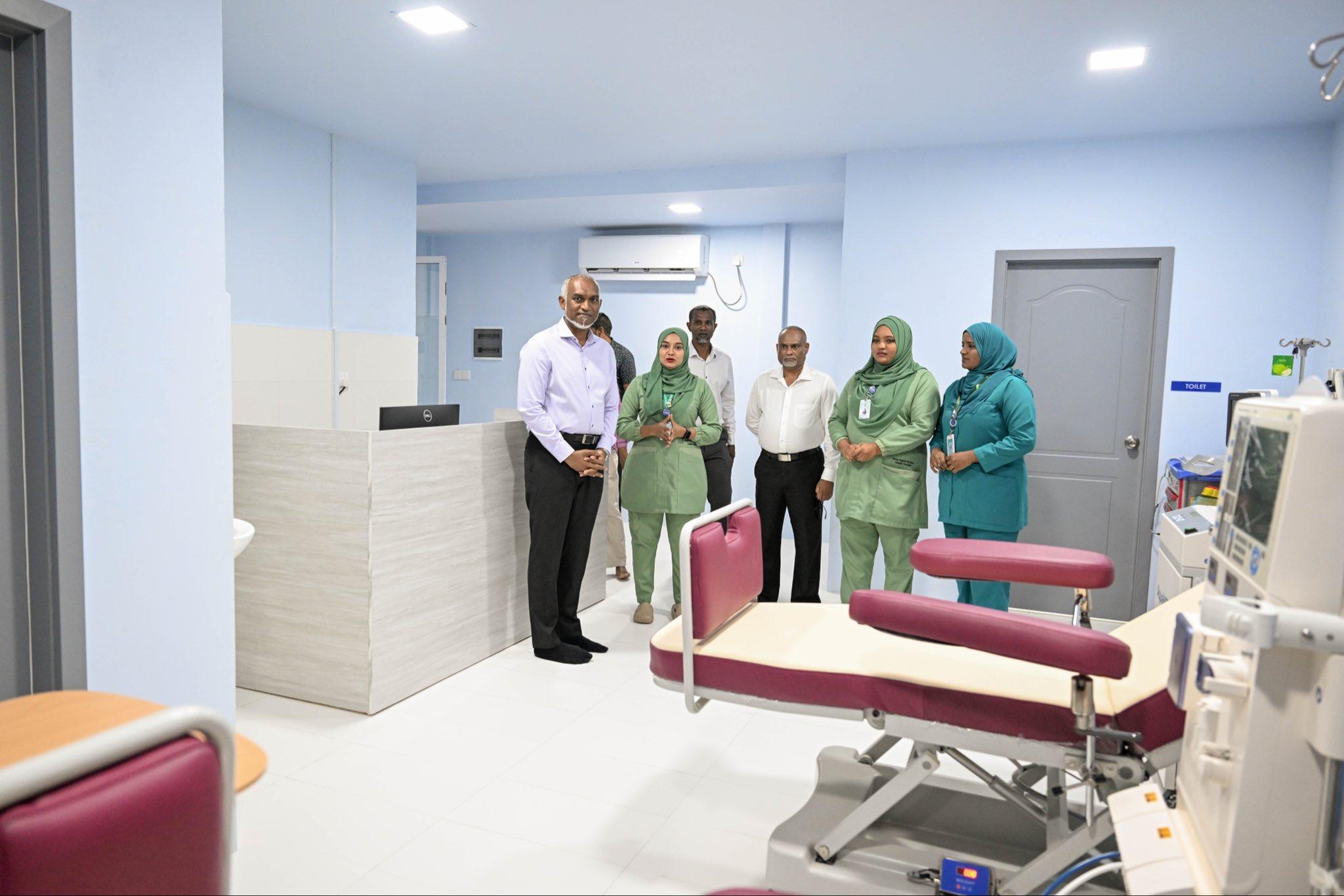 President Muizzu Inaugurates Dialysis Services at Alifu Dhaalu Atoll Hospital