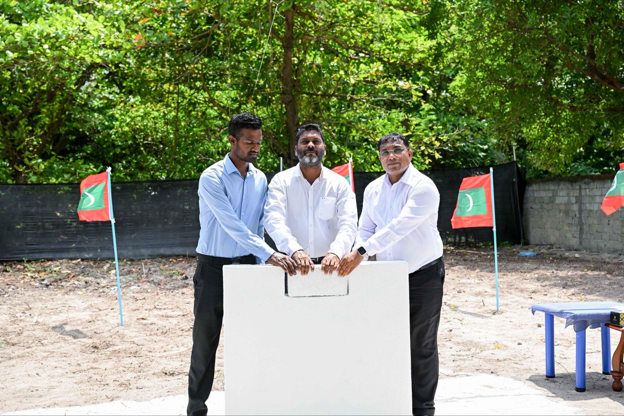 ކަނޑިތީމު ފިޓްނަސް އެންޑް ރެކްރިއޭޝަން ސެންޓަރުގެ ބިންގާ އަޅައި އަމަލީ މަސައްކަތް ފަށައިފި