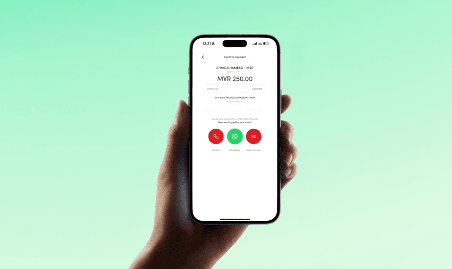 ބީއެމްއެލްގެ ޓްރާންސެކްޝަން ތަކަށް ވަޓްސްއެޕް މެދުވެރިކޮށް އޯޓީޕީ ލިބޭގޮތް ހަދައިފި