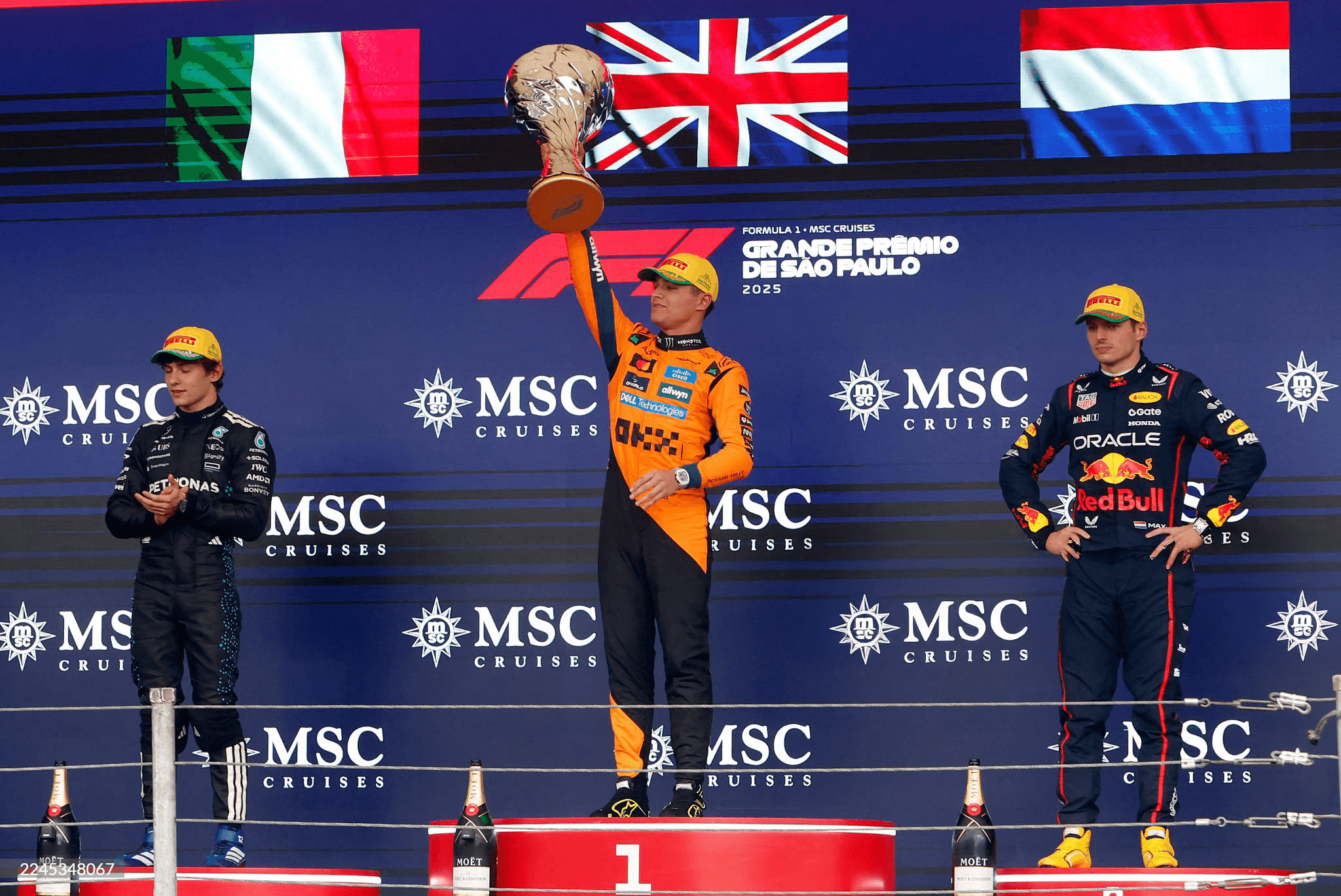 Norris Clinches São Paulo Win as Antonelli Holds Off Verstappen for Second