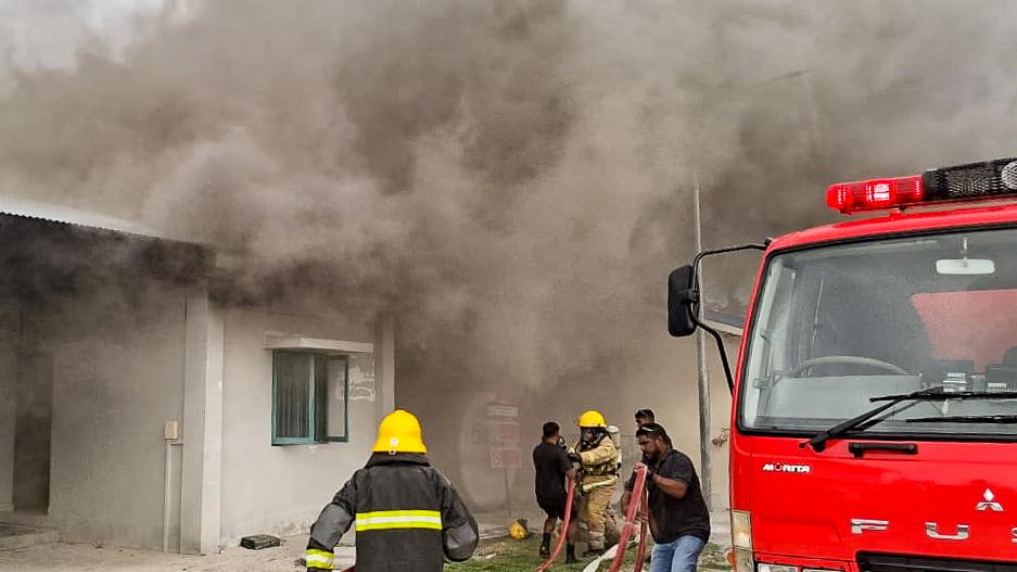 އަލިފާން ރޯވީ އިންޖީނު ރޫމުގައި، އިންޖީނުގޭގެ 80% އަށް ވަނީ ގެއްލުންވެފައި: ގަމު ފެނަކަ ބްރާންޗު