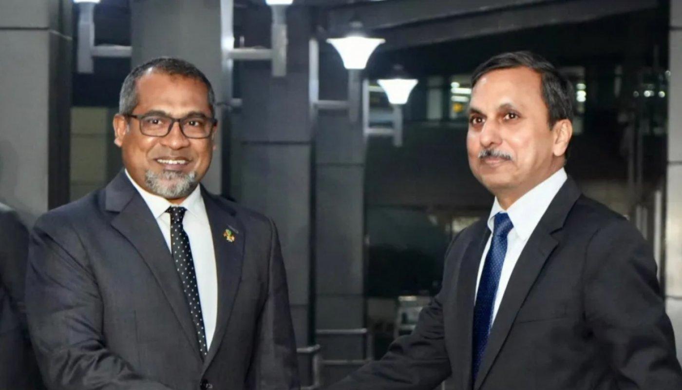 ރަސްމީ ދަތުރުފުޅެއްގައި ފޮރިން މިނިސްޓަރު ހަލީލް އިންޑިއާއަށް!