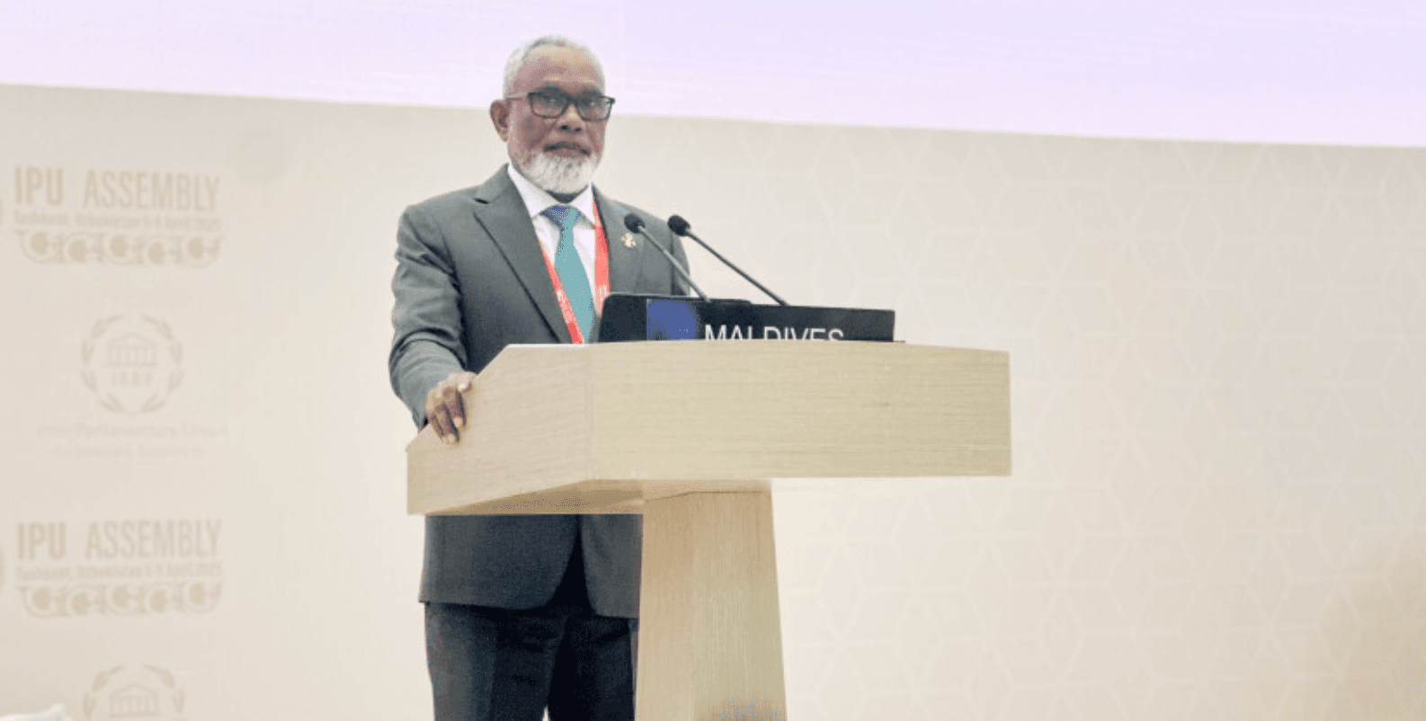 އައި.ޕީ.ޔޫ. ގެ 150ވަނަ އެސެމްބްލީގައި އަބްދުއްރަހީމް ތަޤްރީރުކުރައްވައިފި