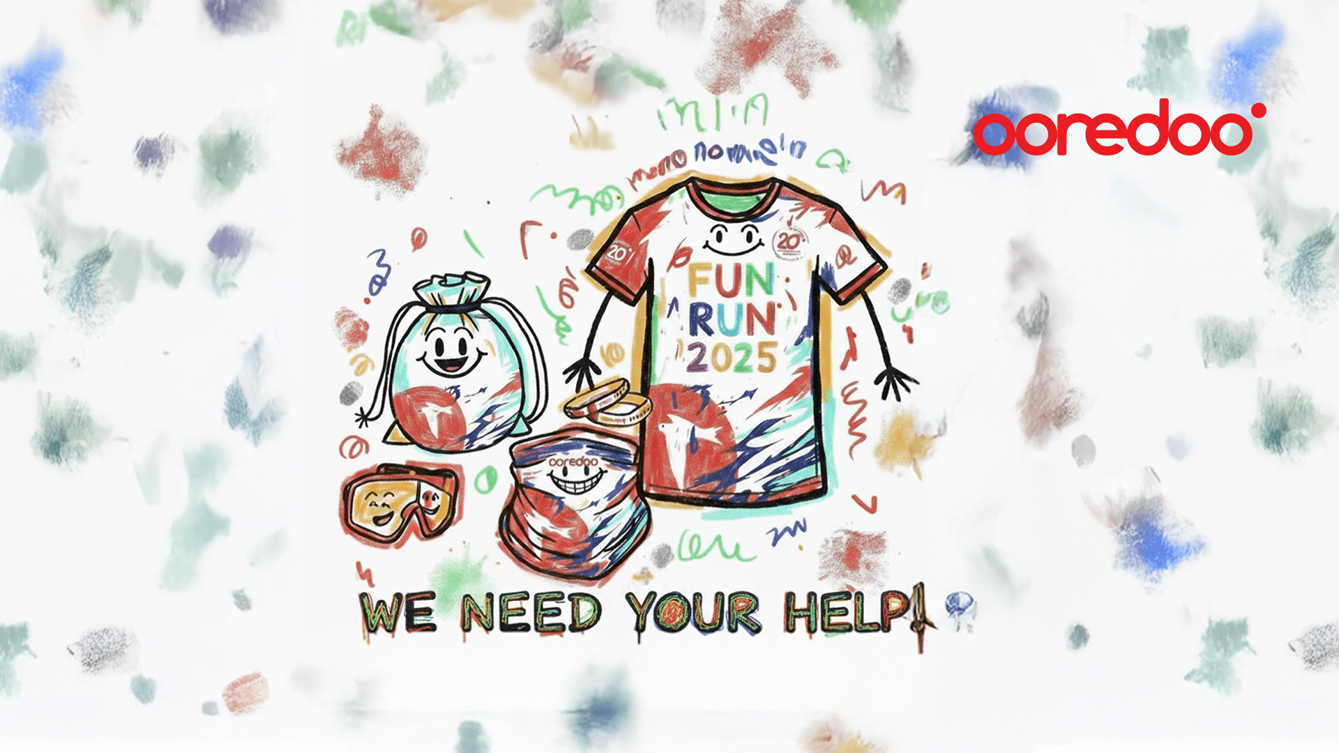 Ooredoo Invites Young Artists to Paint the Fun Run Spirit