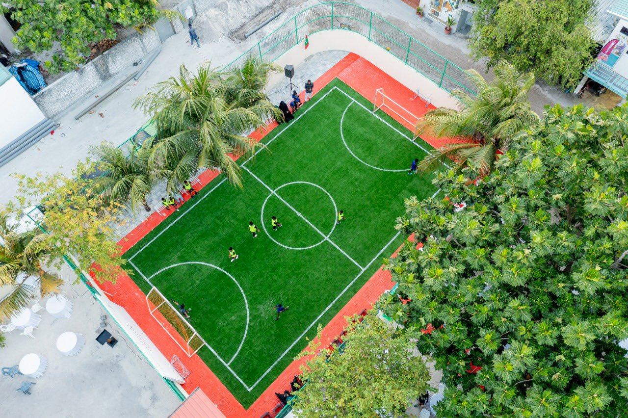  ދަ ނޮޓިލަސް ފައުންޑޭޝަންގެ ސީއެސްއާރުގެ ދަށުން ދ. އެފްސީއެސްސީއަށް ފުޓްސެލް ދަނޑަކާއި ލައިބްރަރީ ސްޕޭސްއެއް!