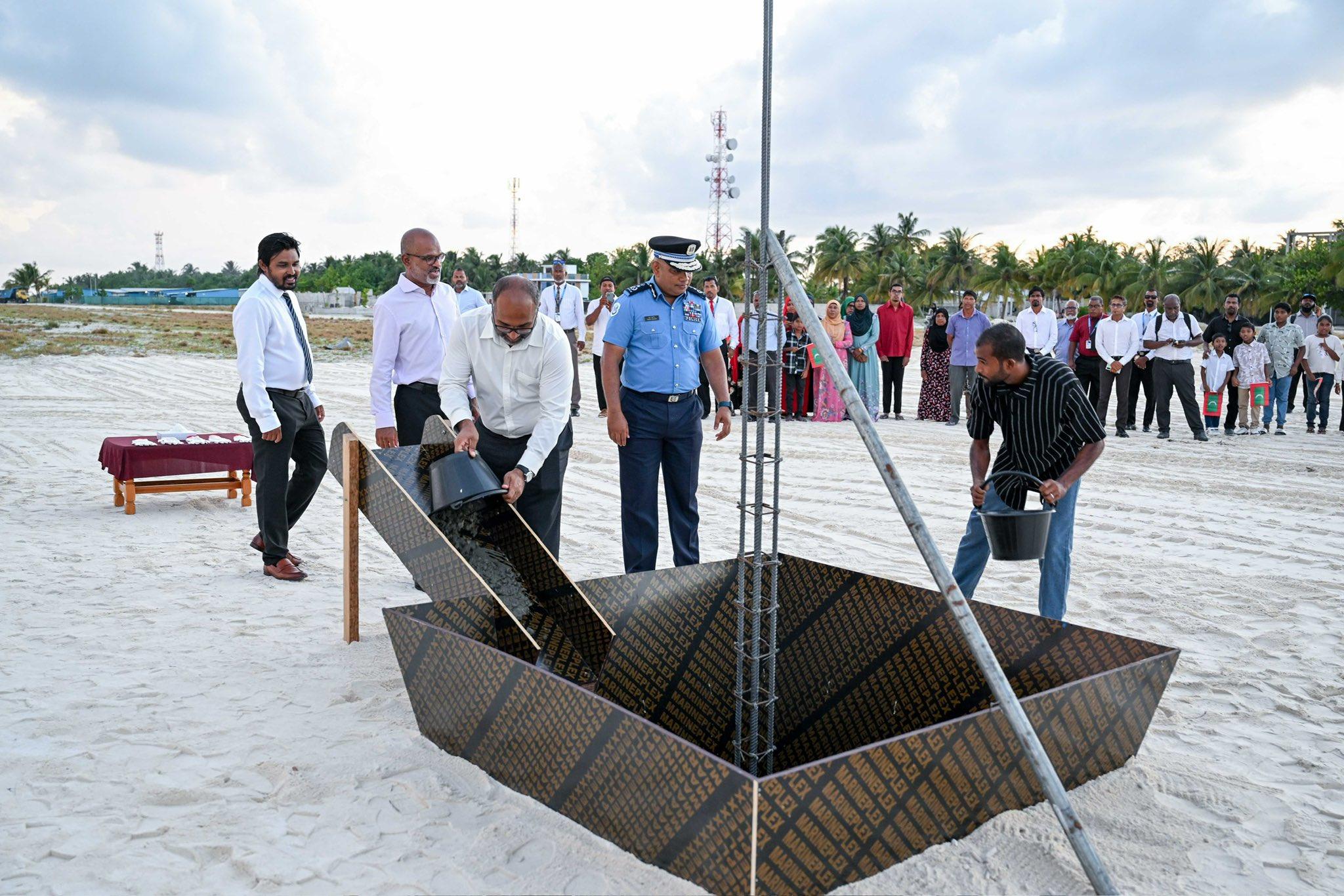 މުލީގައި އަލަށް އިމާރާތްކުރާ ފުލުހުންގެ މަރުކަޒުގެ އަމަލީ މަސައްކަތް ފަށައިފި