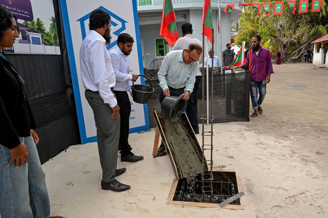 ވަންދޫ ކައުންސިލް އިދާރާގެ އައު އިމާރާތުގެ އަމަލީ މަސައްކަތްވެސް ފަށައިފި