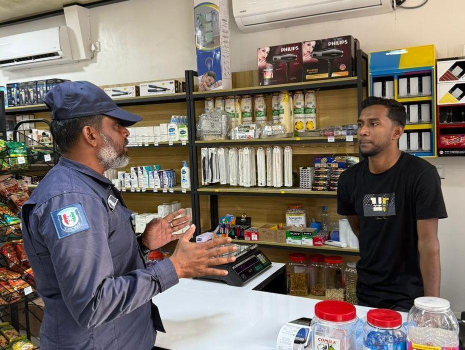 ކުޅުދުއްފުށި ސިޓީ ފިހާރަތަކަށް ފުލުހުން ޒިޔާރަތްކޮށް ހޭލުންތެރިކުރުވުމުގެ ޕްރޮގްރާމެއް ހިންގައިފި