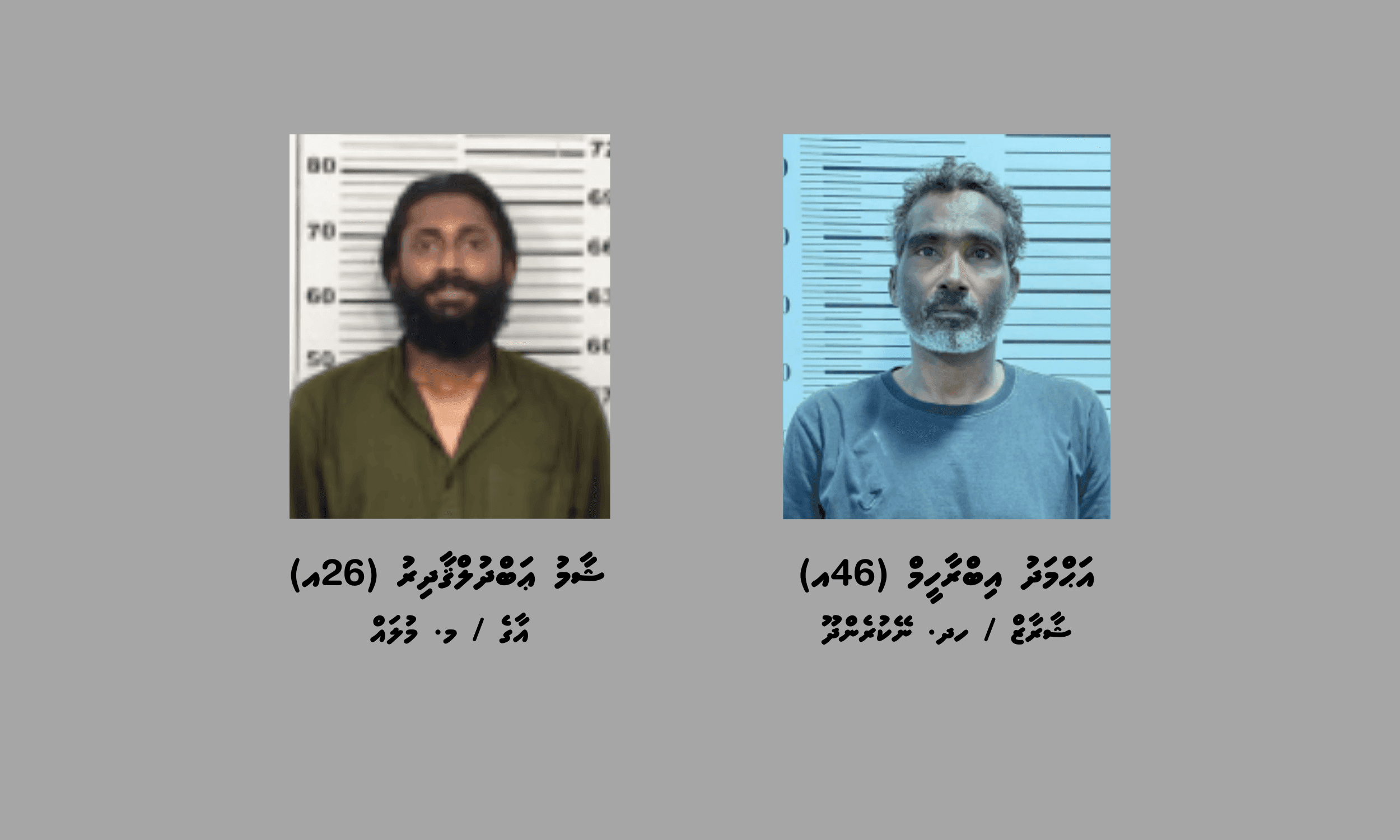 މަސްތުވާތަކެތީގެ މައްސަލަތަކެއްގައި ދެ މީހަކު ހައްޔަރުކޮށްފި