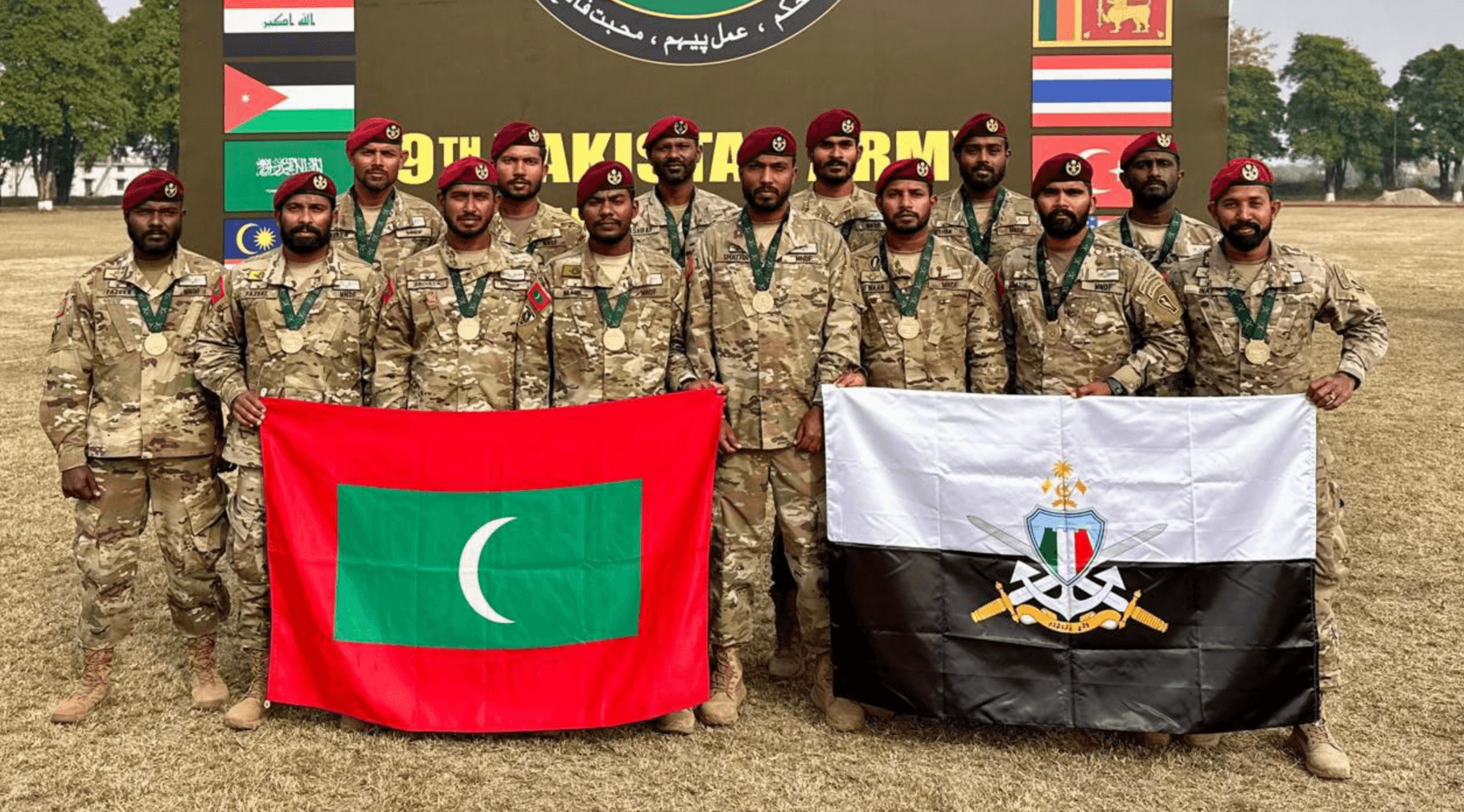 16 ޤައުމެއްގެ އަސްކަރިއްޔާއިން ބައިވެރިވި ޕެޓްސް 2026 ގައި ރާއްޖޭގެ ދިފާއީ ބާރަށް ރަންމެޑަލް!