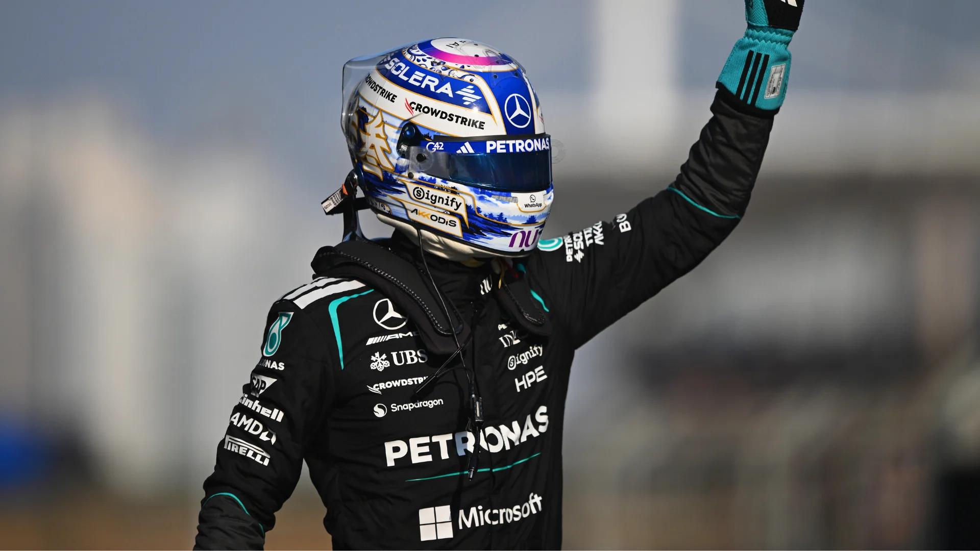 Russell Takes Sprint Pole in China as Mercedes Lock Out Front Row
