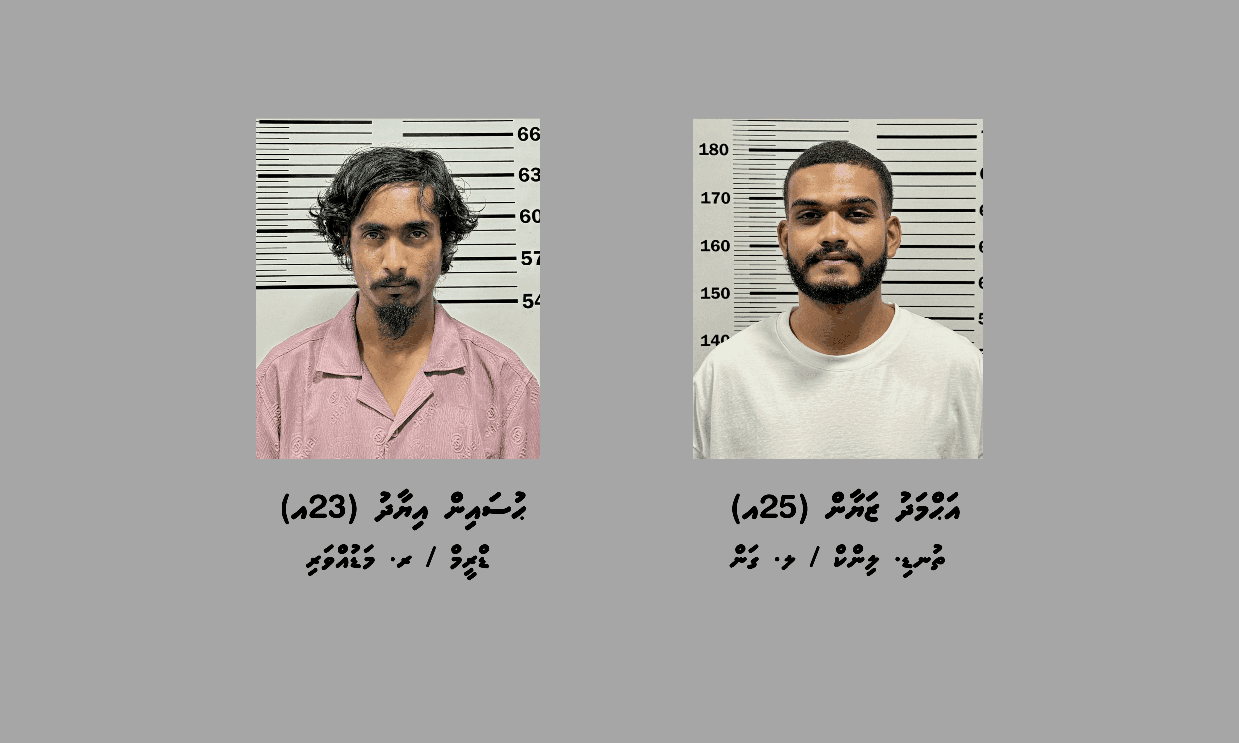 140 ގްރާމަށްވުރެ ގިނަ މަސްތުވާތަކެއްޗާއެކު ދެ ދިވެހިން ހައްޔަރުކޮށްފި