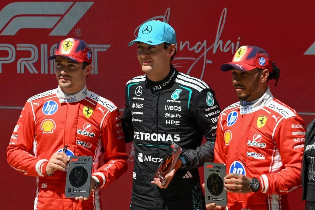 Russell Wins Dramatic China Sprint After Fierce Ferrari Battle