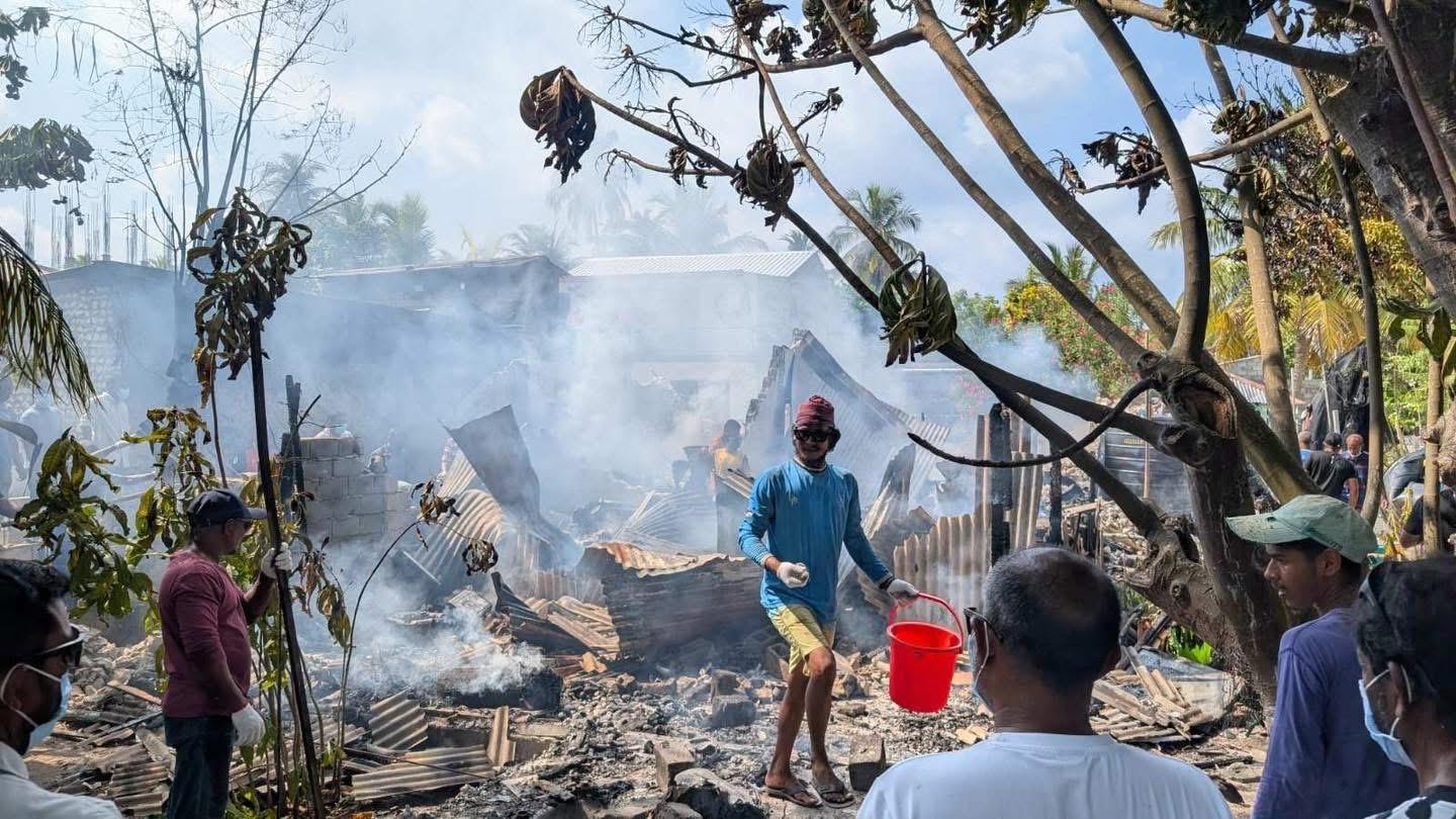އަލިފުށި ގެއެއްގައި އަލިފާން ރޯވެ އަނދަނީ
