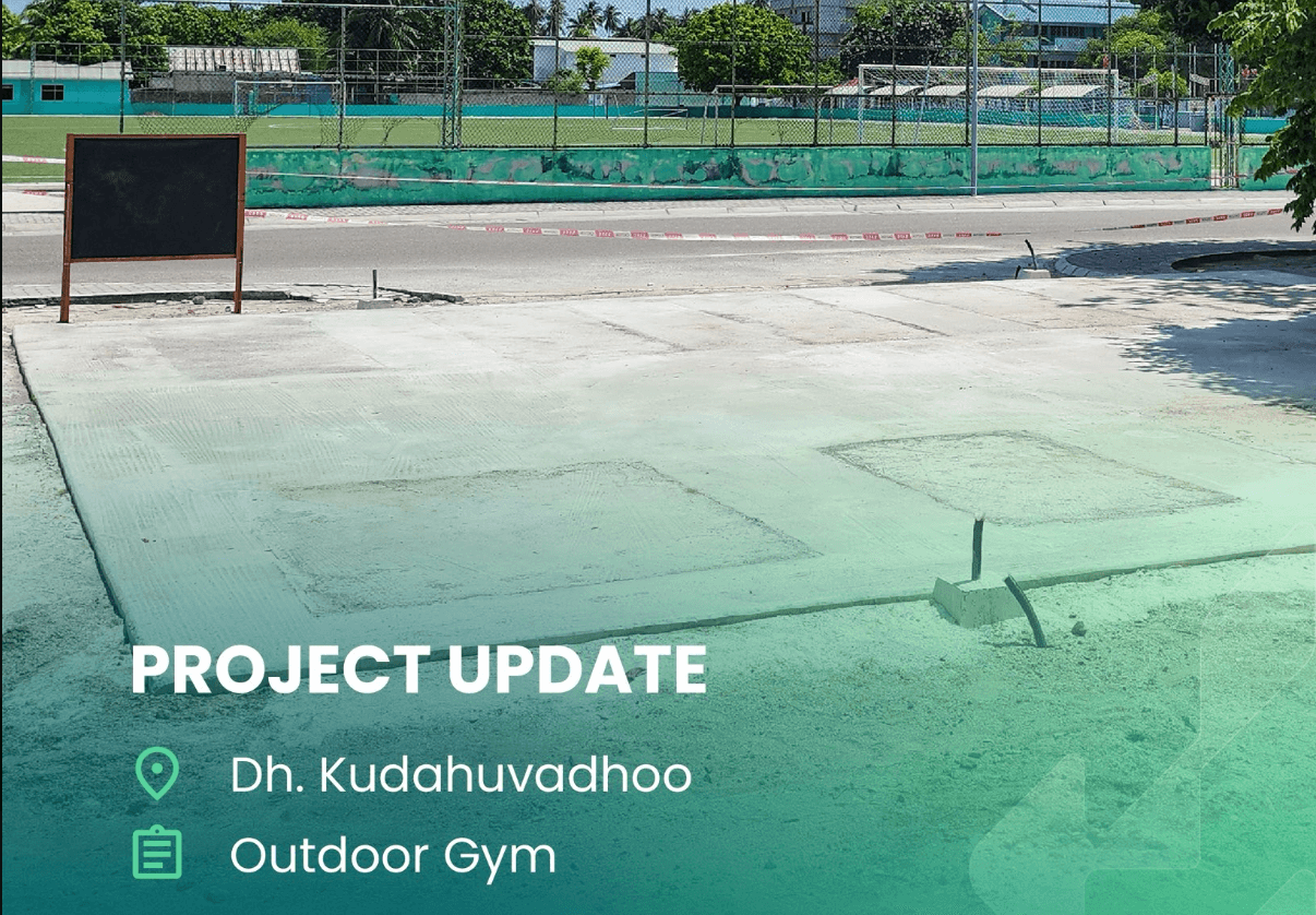 އެޗްޑީސީން 71 ރަށެއްގެ އައުޓްޑޯ ޖިމްގެ މަސައްކަތް ބާރު ސްޕީޑުގައި ކުރިއަށް