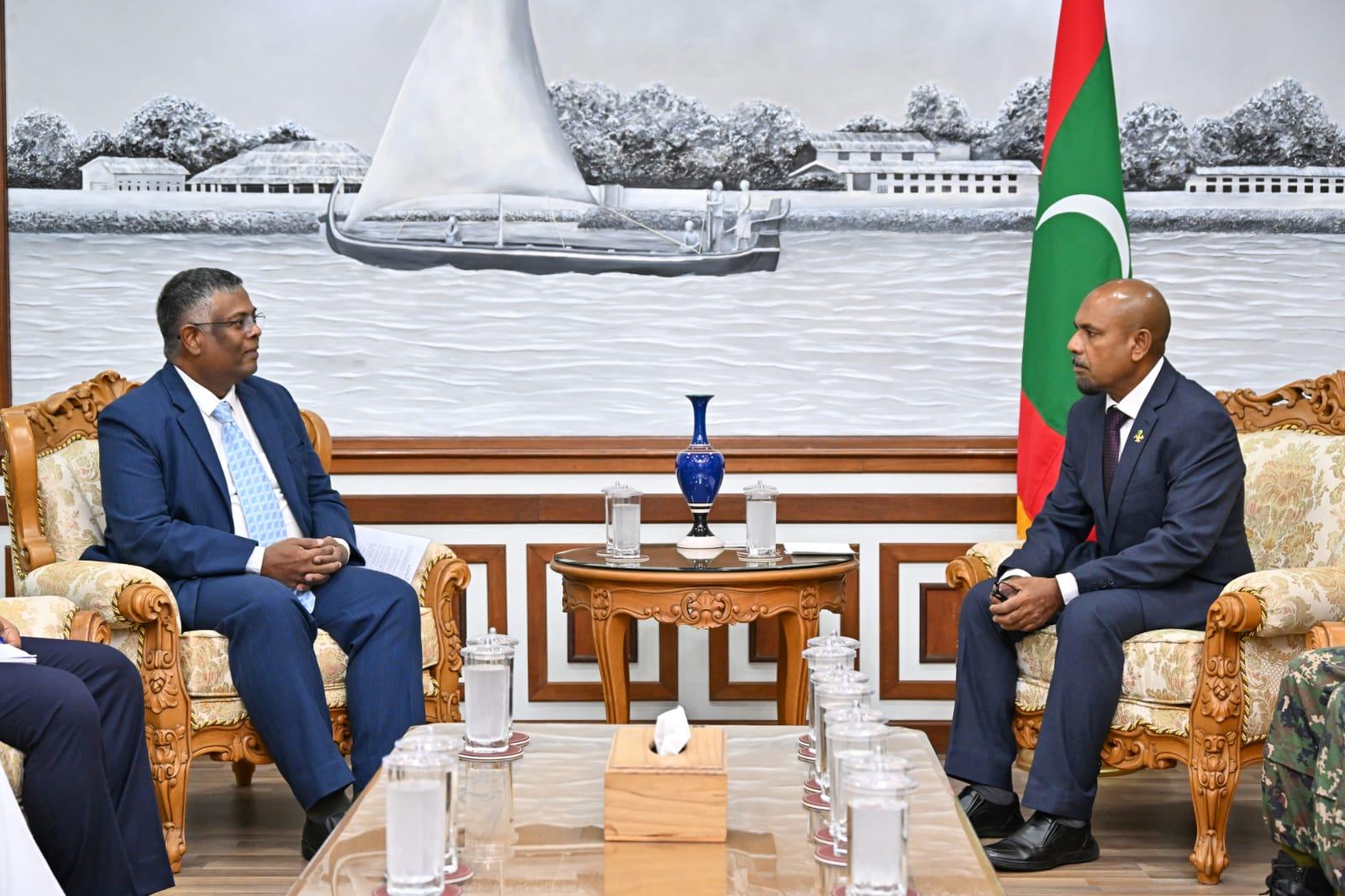 ދިފާޢީ ދާއިރާއިން އިންޑިއާއިއެކު ޤާއިމްކޮށްފައިވާ ގުޅުންތައް އިތުރަށް ހަރުދަނާކުރަން މަޝްވަރާކޮށްފި