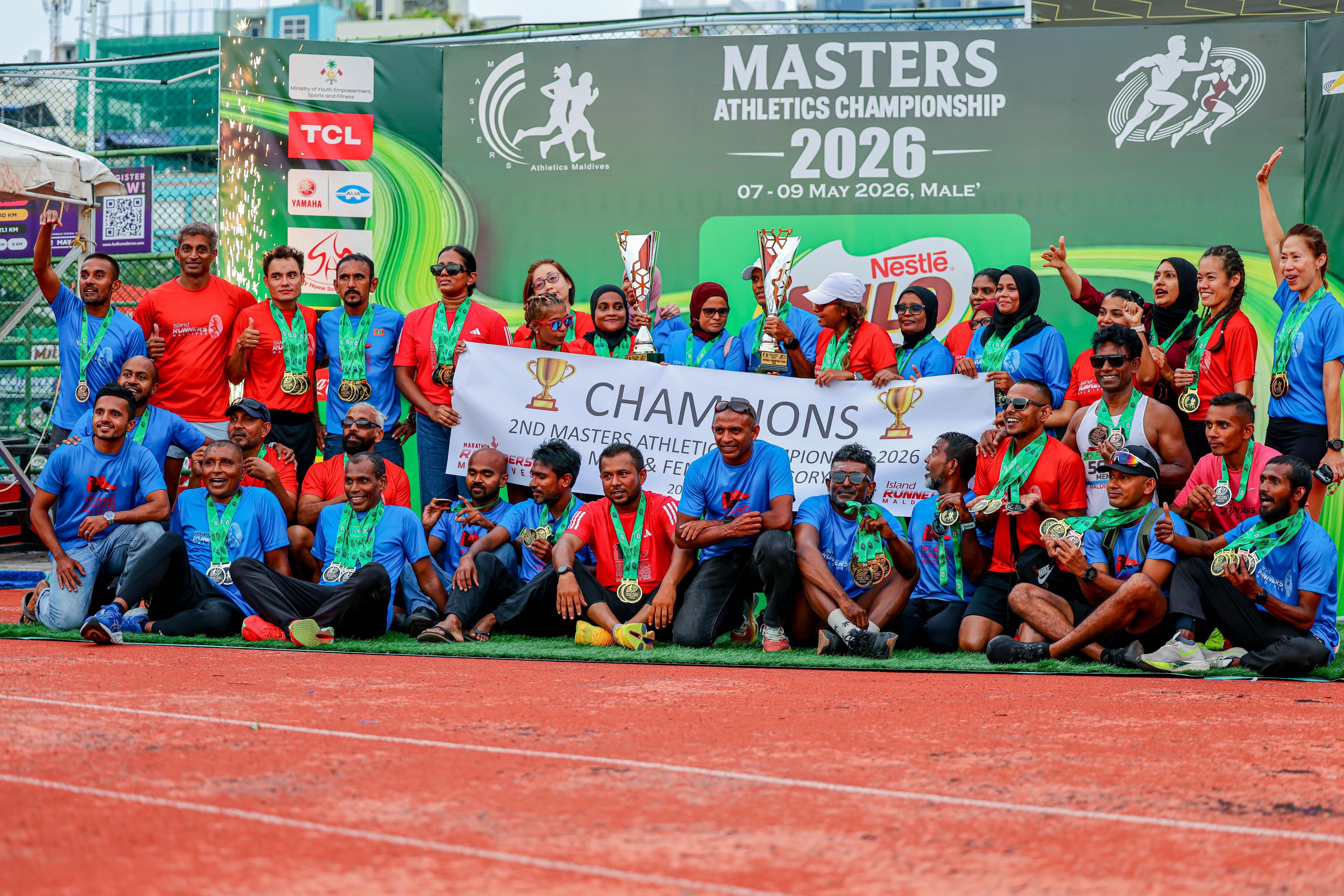 މާސްޓާރސް އެތްލެޓިކްސް ޗެމްޕިއަންޝިޕްގެ އަންހެން އަދި ފިރިހެން  ޗެމްޕިއަންކަން އައިލެންޑް ރަނާސް އިން ދިފާއުކޮށްފި 