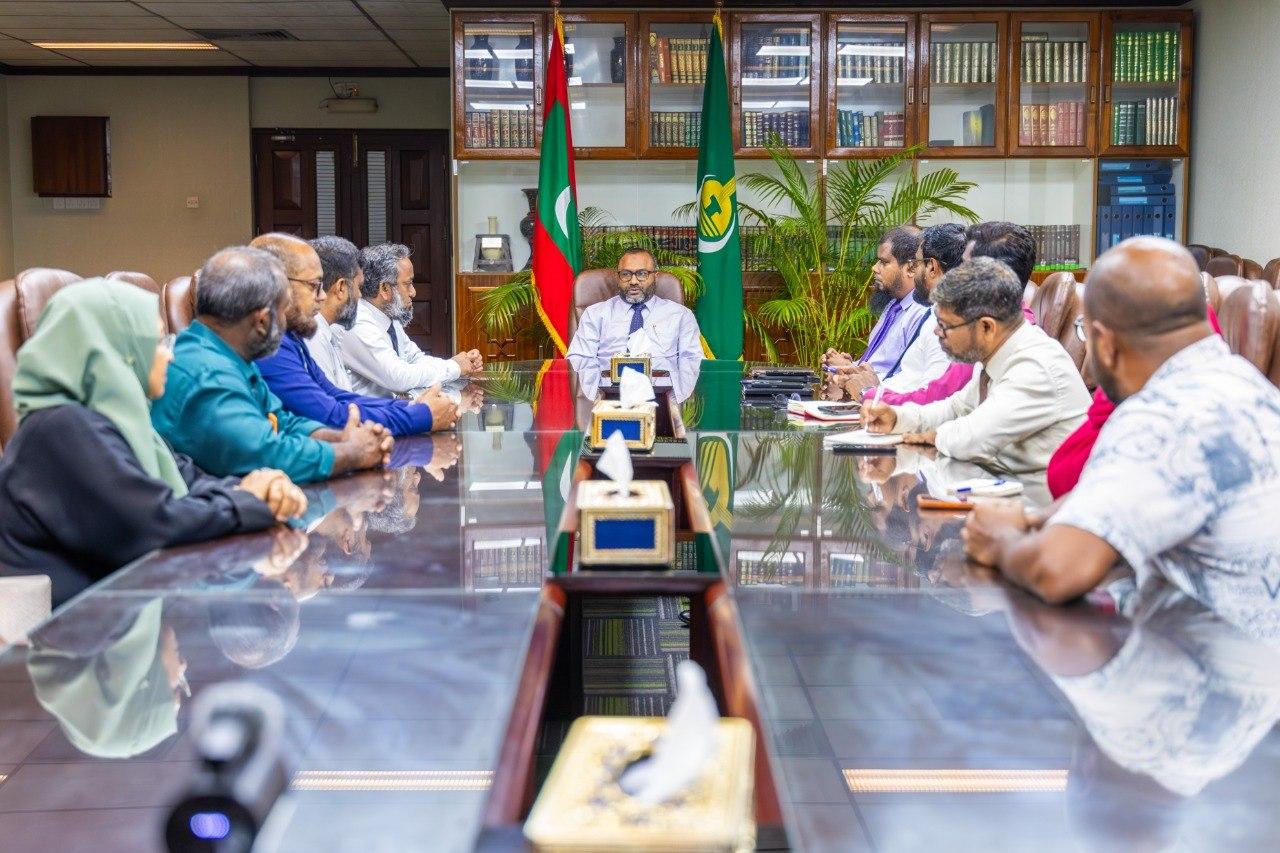 1447 ވަނަ އަހަރުގެ ޙައްޖު މިޝަންގެ މެމްބަރުންނާއި އިސްލާމީކަންތައްތަކާއި އައުޤާފާ ބެހޭ ވަޒީރު ބައްދަލުކުރައްވައިފި