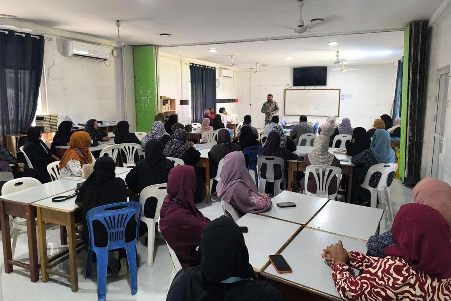 ގުރައިދޫ ސްކޫލުގެ ދަރިވަރުންނާއި މުވައްޒަފުންނަށް އެމްއެންޑީއެފްއިން ޚާއްޞަ ލީޑަރޝިޕް ސެޝަންތަކެއް ކުރިއަށްގެންގޮސްފި