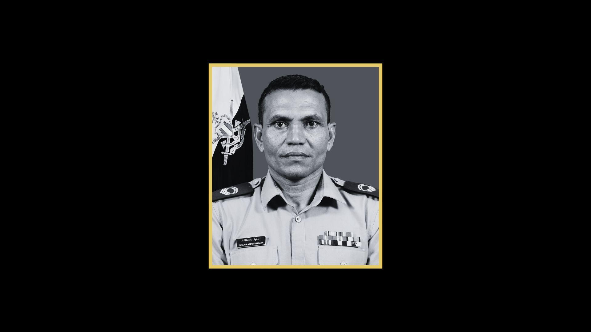 ދިފާޢީ ބާރުގައި 21 އަހަރަށްވުރެ ގިނަ ދުވަހު ޚިދުމަތްކުރެއްވި ޙުސައިން ޢަބްދުއްރަޙުމާން ކުއްލި ގޮތަކަށް ނިޔާވުމުން، ރައީސްގެ ތަޢުޒިޔާ!
