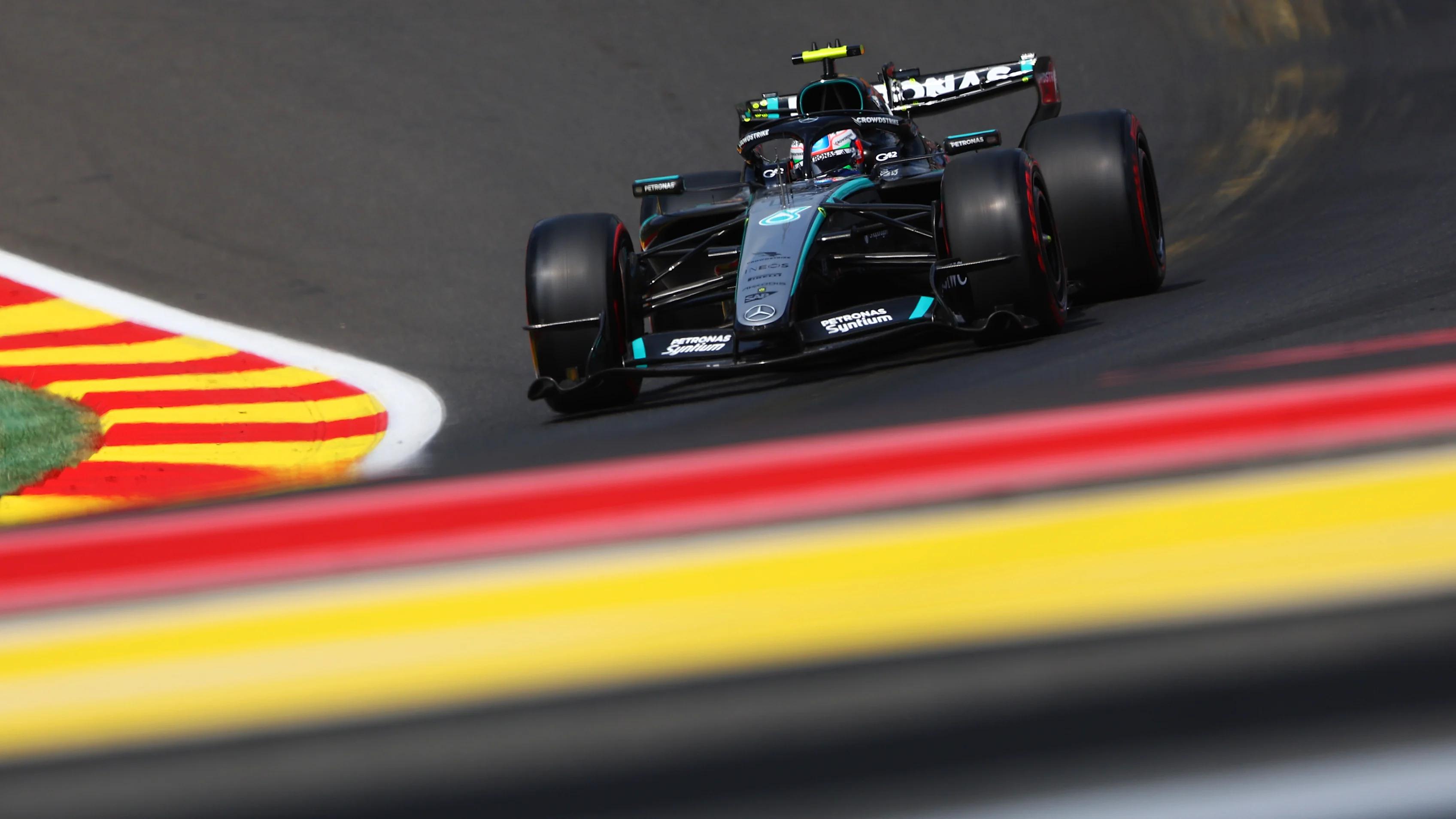 Antonelli Sets the Pace in Final Belgian Practice as Hamilton Crashes Out