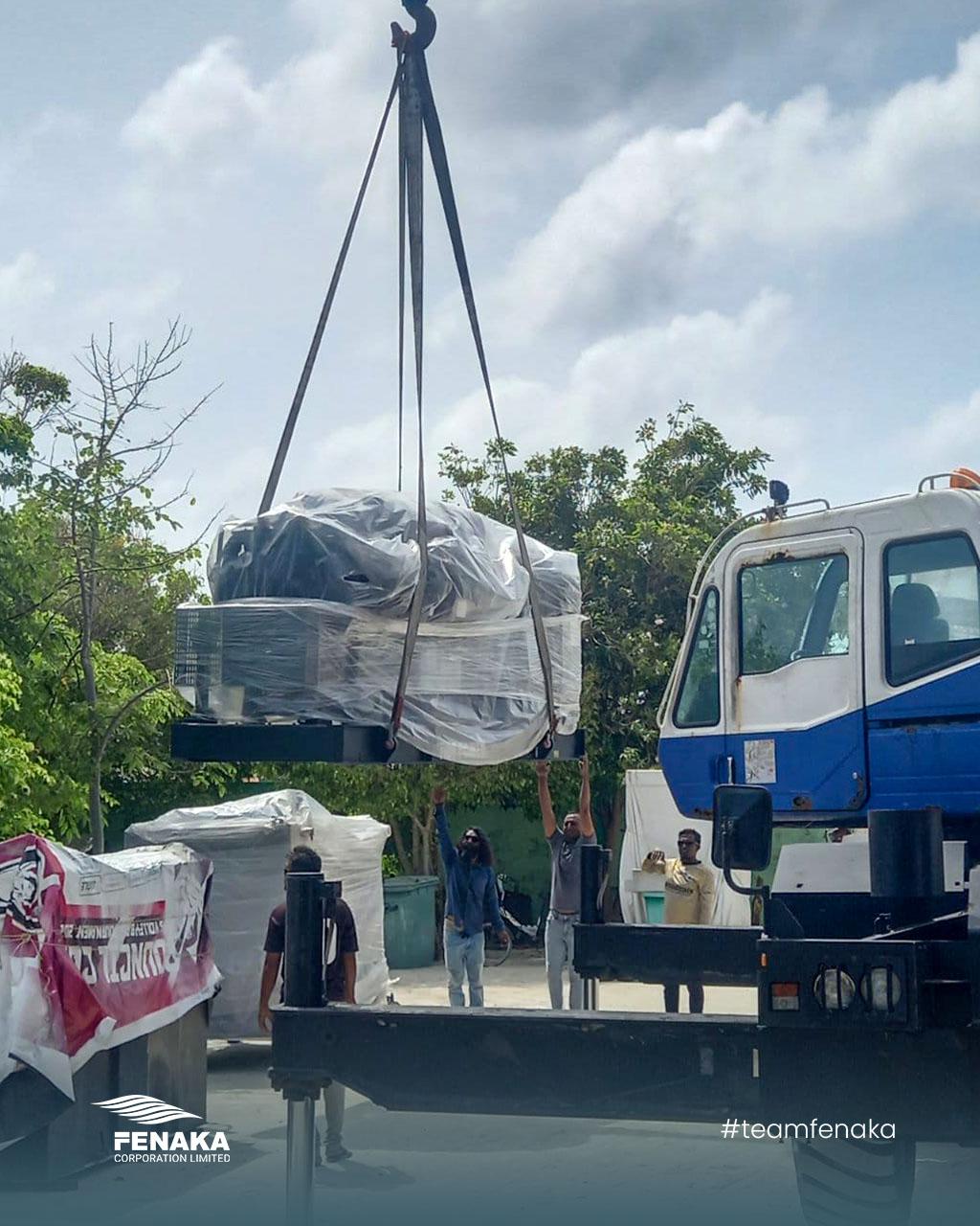 އިހަވަންދޫގެ ކަރަންޓުގެ ޚިދުމަތް ހަރުދަނާކުރަން 1.2 މެގަވޮޓުގެ އައު ޖެންސެޓެއް ގެންގޮސްފި