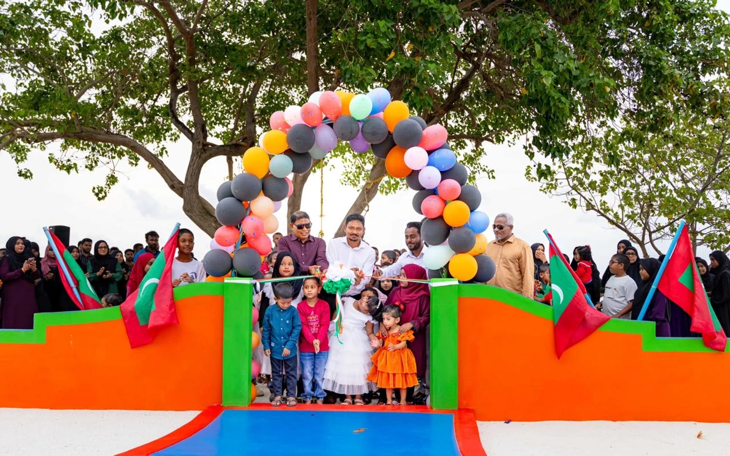 ހެނބަދޫގައި ތަރައްޤީކުރި ކުޑަކުދިންގެ ޕާކު ހުޅުވައިފި 