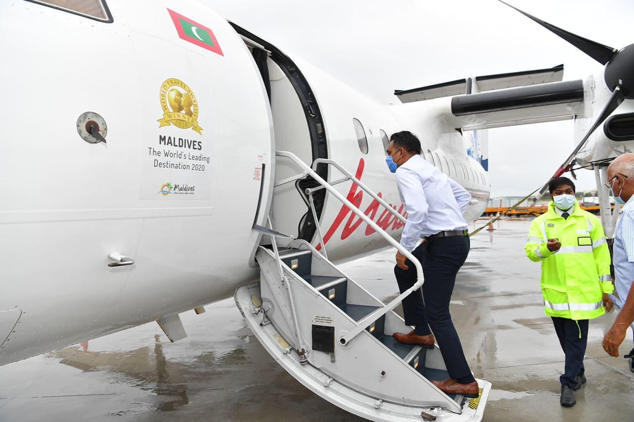 ނައިބު ރައީސް ފުވައްމުލަކާއި އައްޑޫ ސިޓީއަށް ވަޑައިގެންފި
