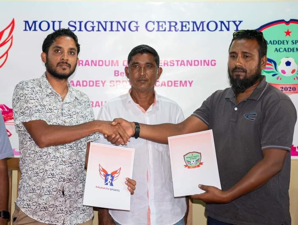 ރައުހަތް ސްޕޯޓްސްއާއި ކާއްޑޭ ސްޕޯޓްސްއާ ދެމެދު ކުޅިވަރު އެއްބަސްވުމެއްގައި ސޮއިކޮށްފި
