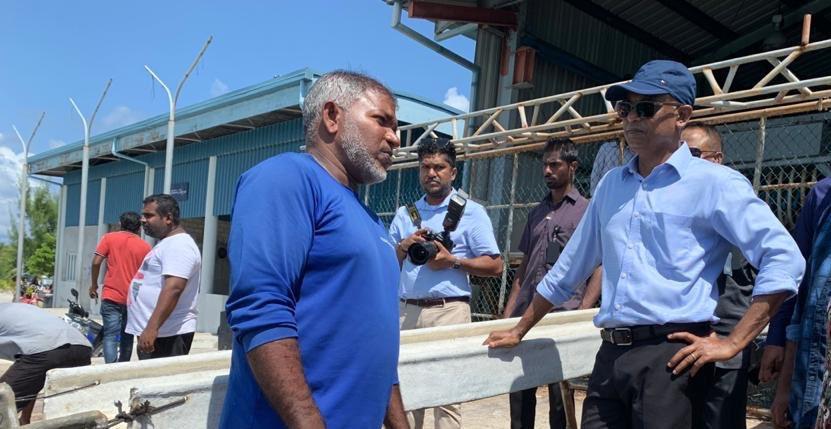 ގދ ތިނަދޫގައި މަސް ގަންނަ މަރުކަޒެއް ގާއިމުކުރަނީ