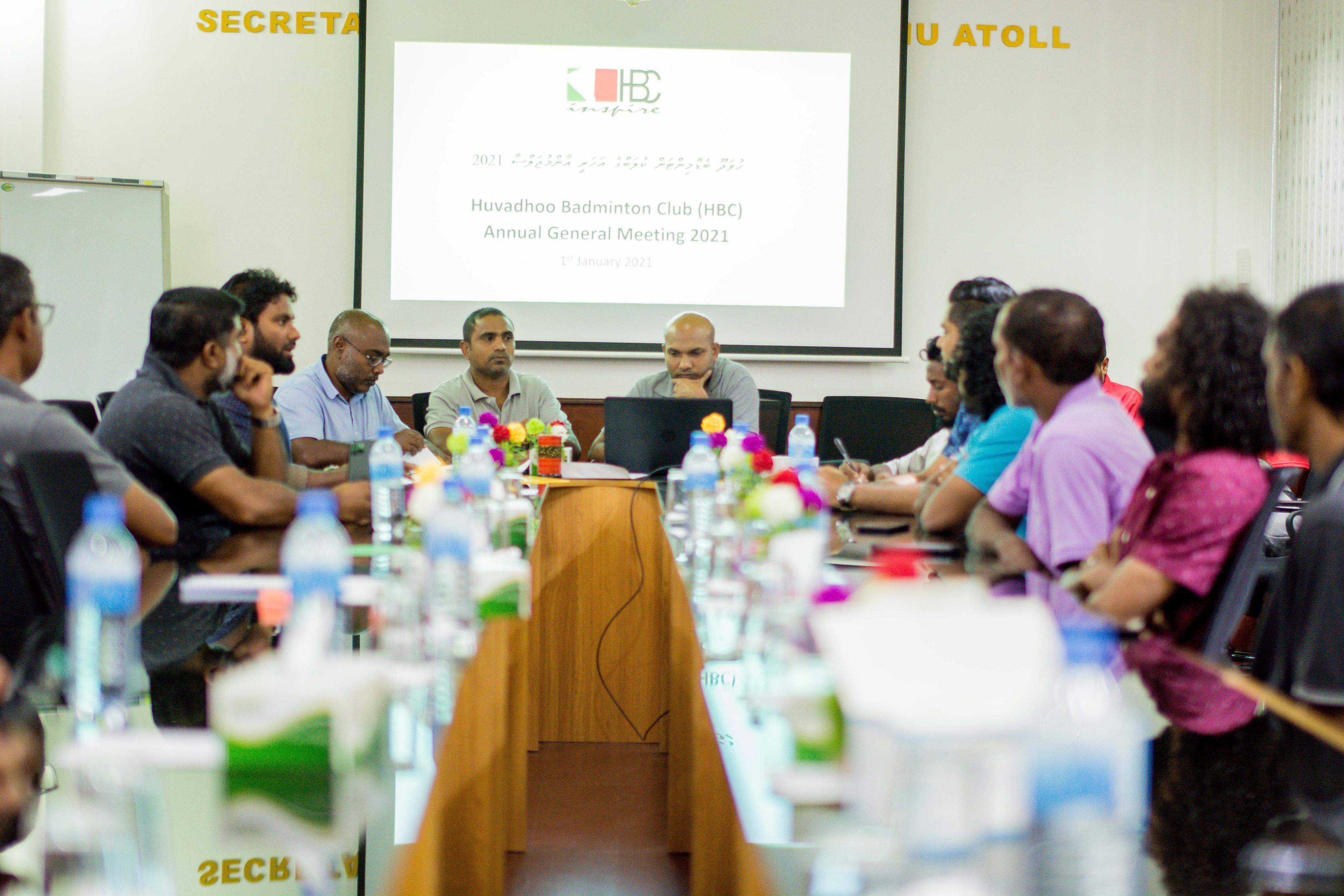 ހުވަދޫ ބެޑްމިންޓަން ކްލަބްގެ އަހަރީ އާންމު ޖަލްސާ ބާއްވައިފި