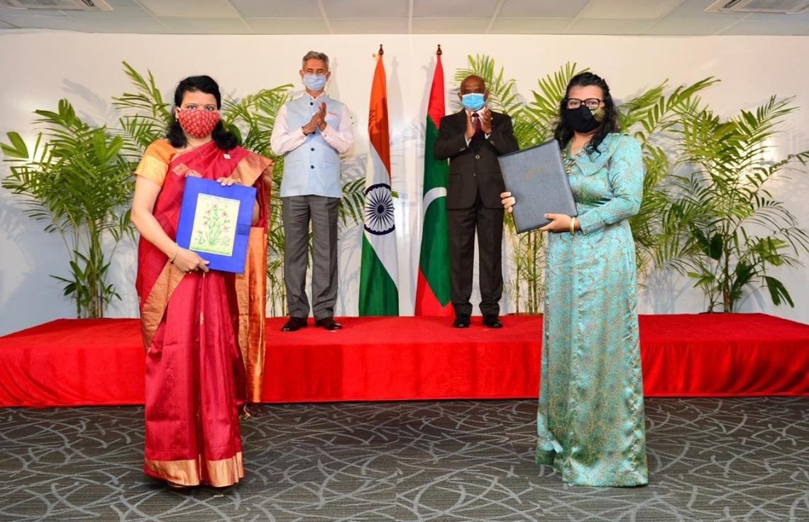 އިންޑިއާގެ އެގްޒިމް ބޭންކާ އެކު 2،000 ހައުސިން ޔުނިޓްގެ ލޯނު އެއްބަސްވުމުގައި