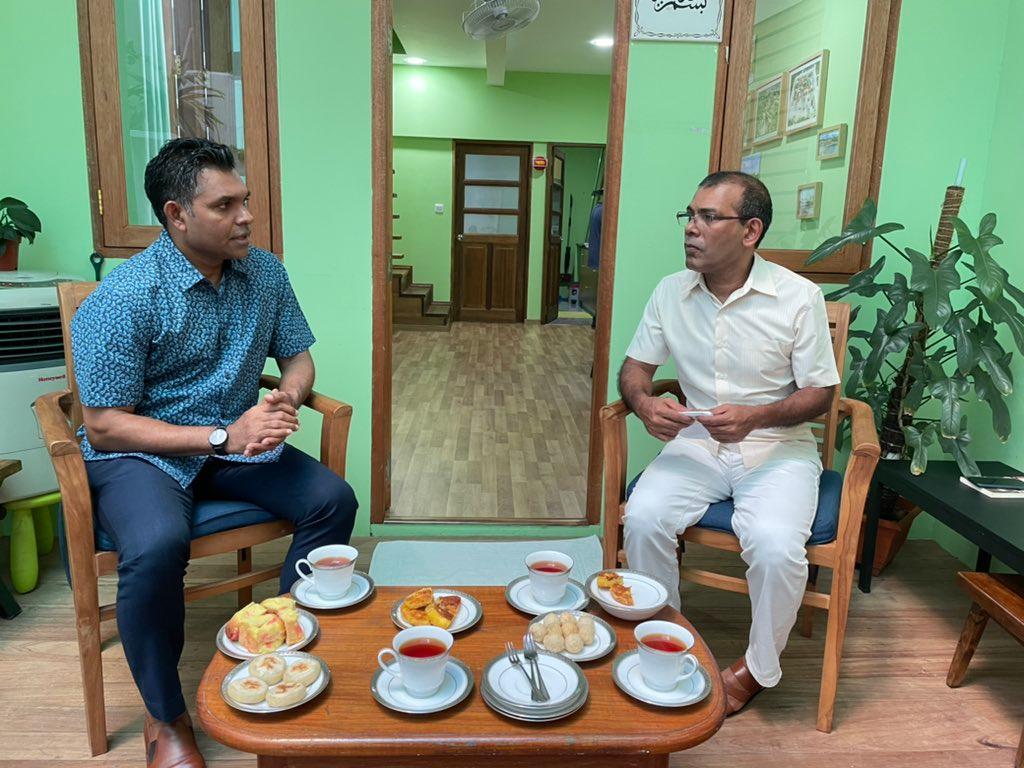 ނައިބު ރައީސް ފައިސަލް ނަސީމް ހުންނެވީ އެމްޑީޕީ އާ އެކު - ރައީސް ނަޝީދު