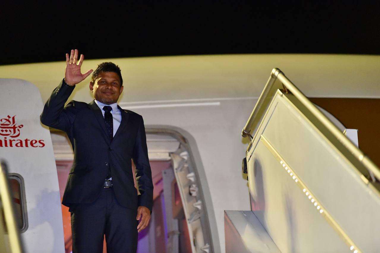 ރަސްމީ ދަތުރުފުޅެއްގައި ނައިބު ރައީސް ޔުގަންޑާއަށް