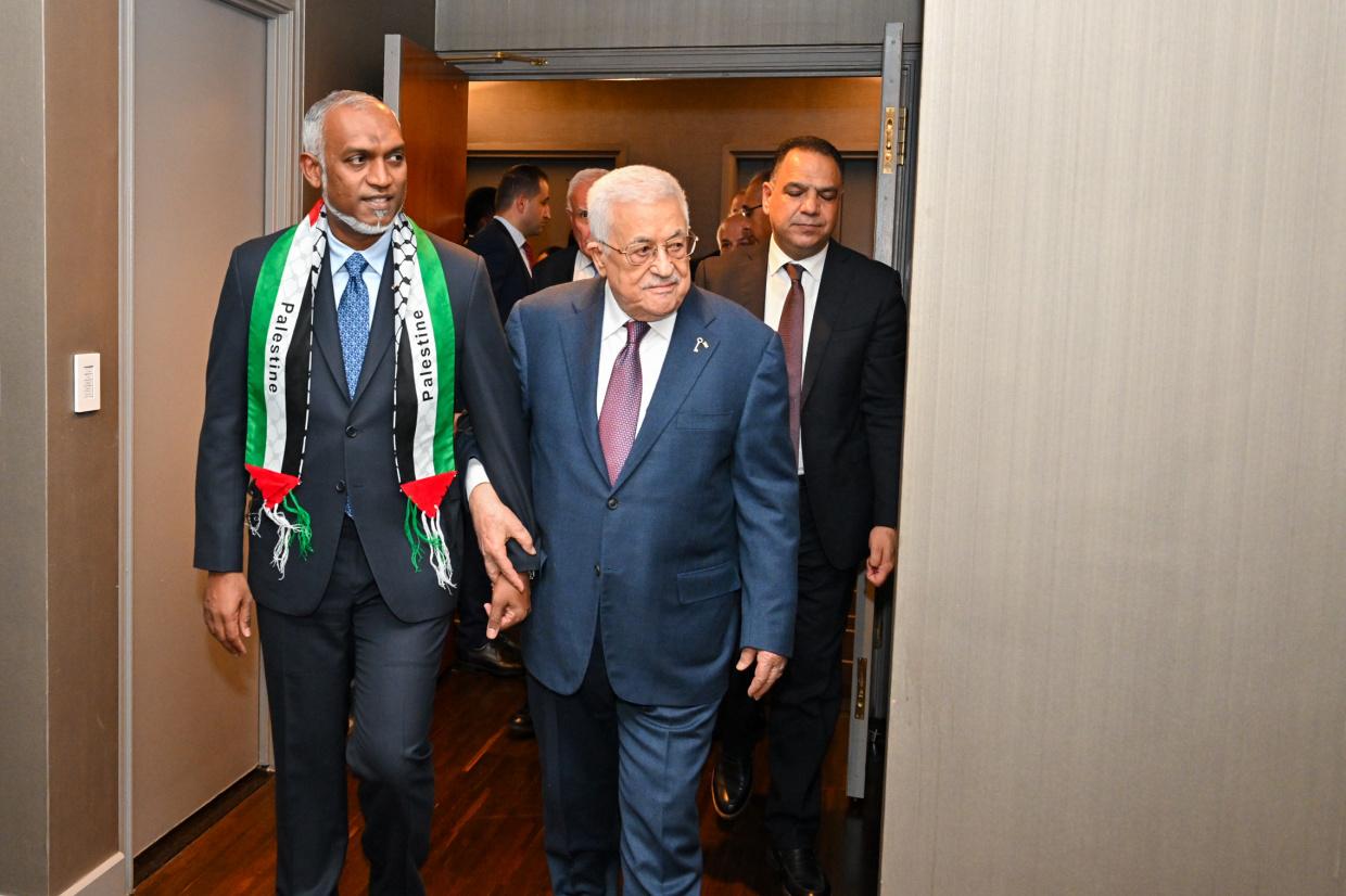 President Muizzu Extends Greetings on Palestine's Independence Anniversary