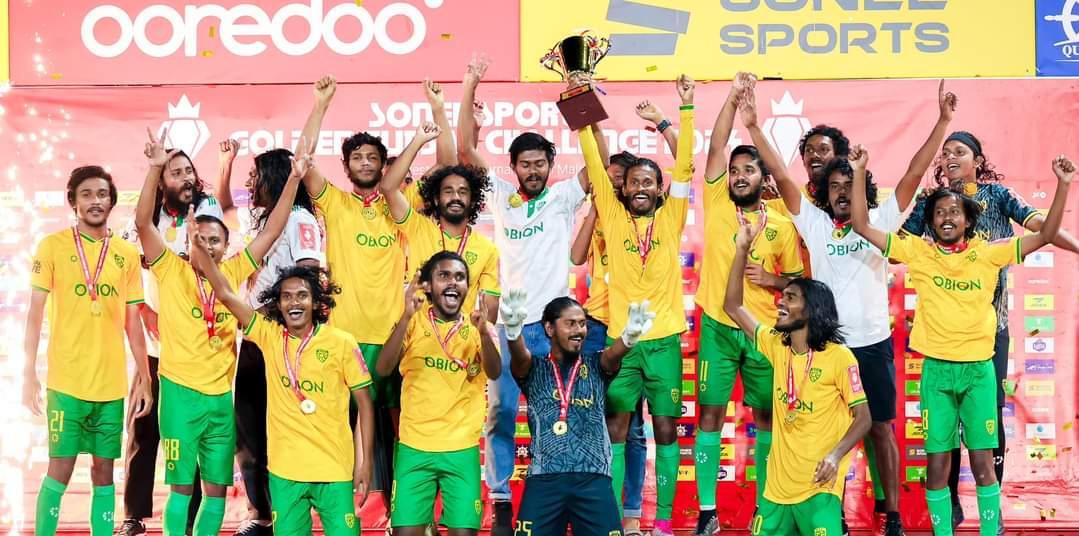ތިނަދޫ ބަލިކޮށް ވާދޫ އިން ޖެހިޖެހިގެން ތިންވަނަ ފަހަރަށް އަތޮޅު ޗެންޕިއަންކަން ހޯދައިފި 