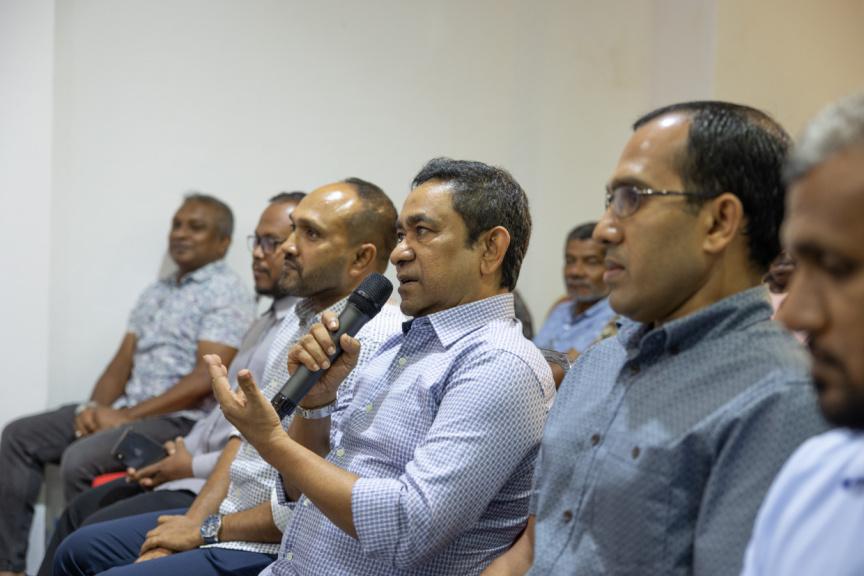 ޕީއެންއެފް އުފެއްދުމުގެ ޖަލްސާގައި ބައިވެރިވުމަށް ޔާމީން ހުއްދައަށް އެދިއްޖެ