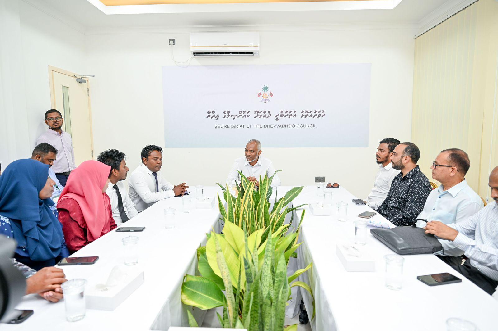ދެއްވަދޫ ކައުންސިލަށްވެސް ރައީސް ދެއްވީ ތަރައްޤީގެ ޔަގީންކަން!