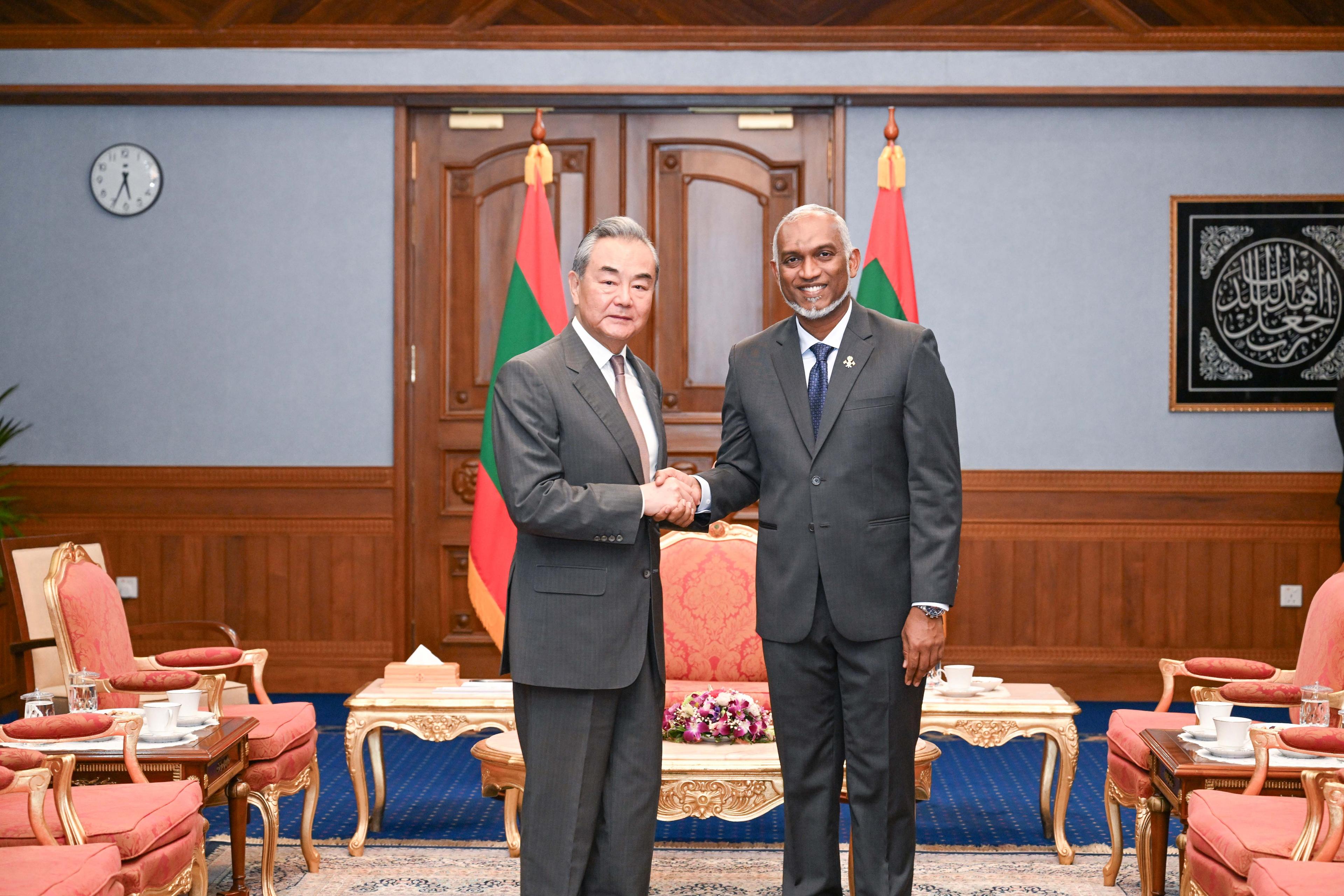 President Muizzu and Wang Yi Pledge to Boost Maldives-China Projects