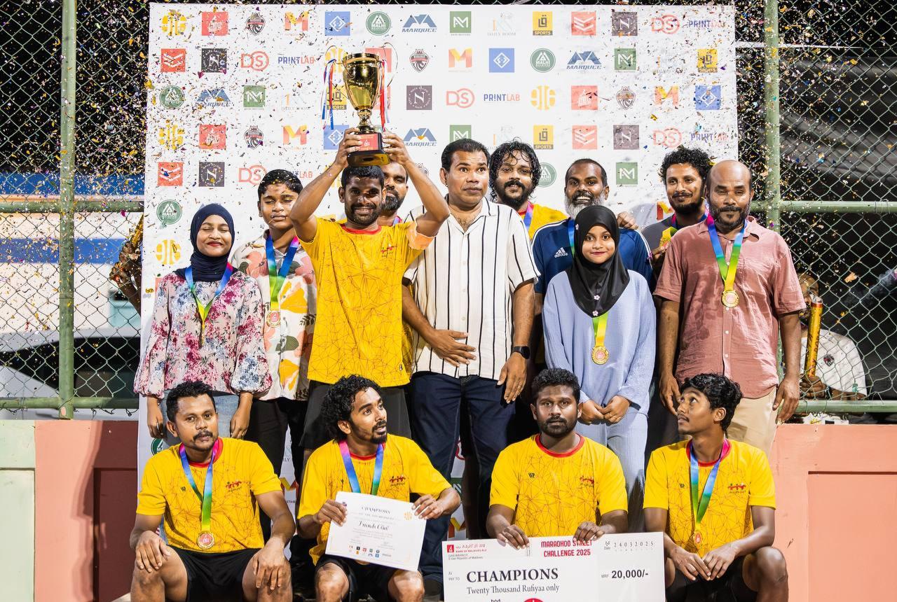 މަރަދޫ ސްޓްރީޓް ޗެލެންޖް 2025 ގެ ޗެންޕިއަންކަން ފުރެންޑްސް ކުލަބުން ހޯދައިފި