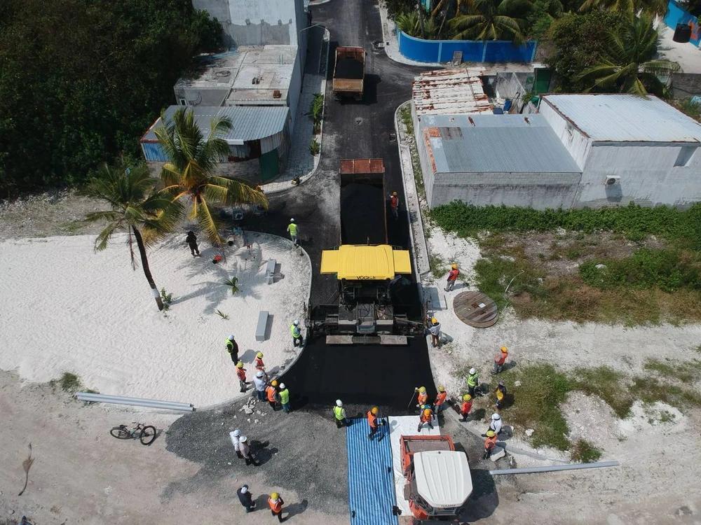 ކުޅުދުއްފުށި ސިޓީގެ މަގުތައް ތަރައްޤީކުރުމުގެ މަޝްރޫޢުގެ 83 އިންސައްތަ ނިމިއްޖެ