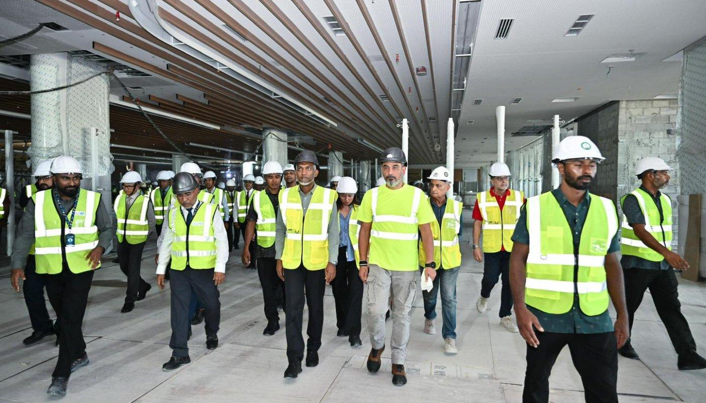 ވީއައިއޭގެ އައު ޓާމިނަލްގެ 90 އިންސައްތަ ނިމިއްޖެ - ރައީސް