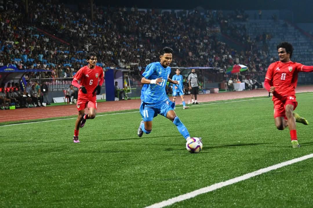 އިންޑިޔާ އަތުން ބަލިވި ނަމަވެސް ދިވެހި ޒުވާން ޓީމުގެ ފަރާތުން ފެނުނީ އުންމީދީ ކުޅުމެއް