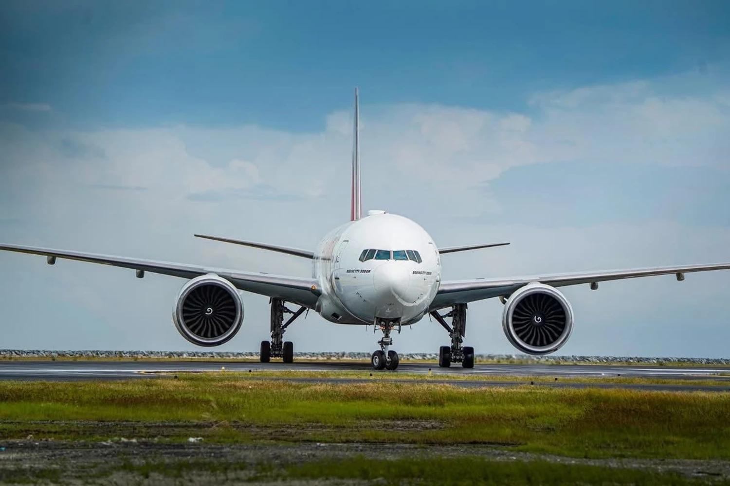Milestone Landing: Emirates Boeing 777 Touches Down at Maafaru International Airport