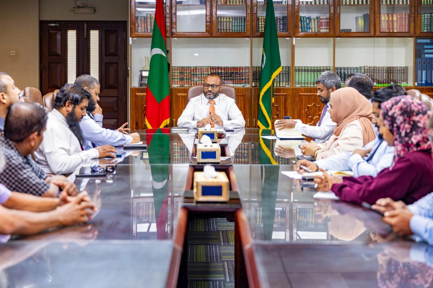 1446 ވަނަ އަހަރުގެ ޙައްޖު މިޝަންގެ މެމްބަރުންނާއި އިސްލާމީކަންތައްތަކާ ބެހޭ ވަޒީރު ބައްދަލުކުރައްވައިފި
