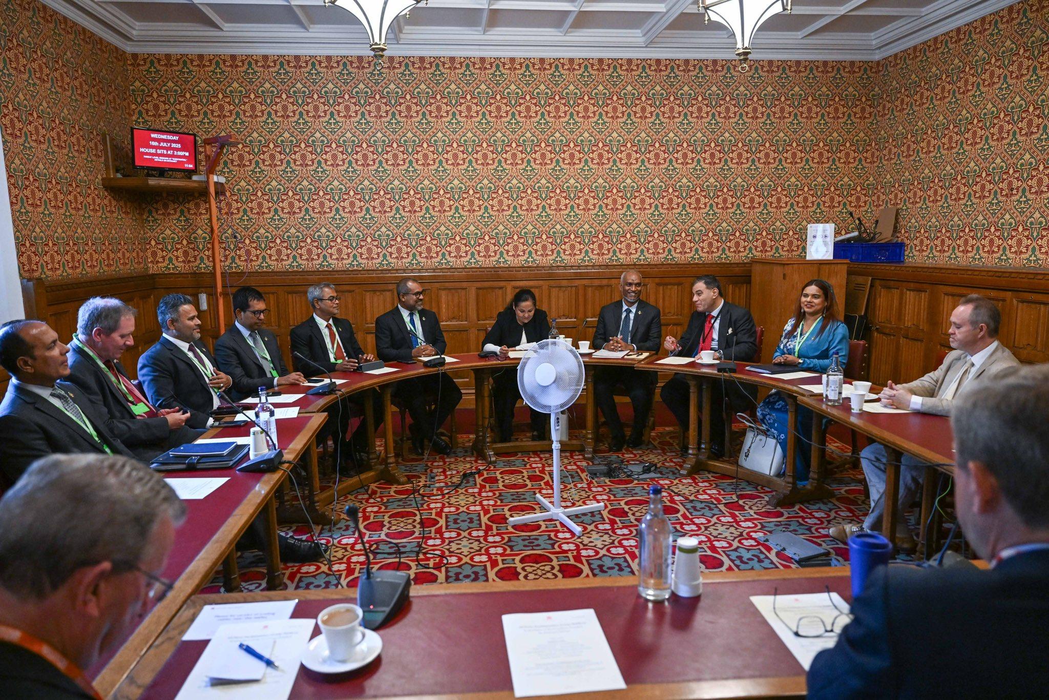 President Muizzu Meets UK APPG Maldives Members at the House of Lords